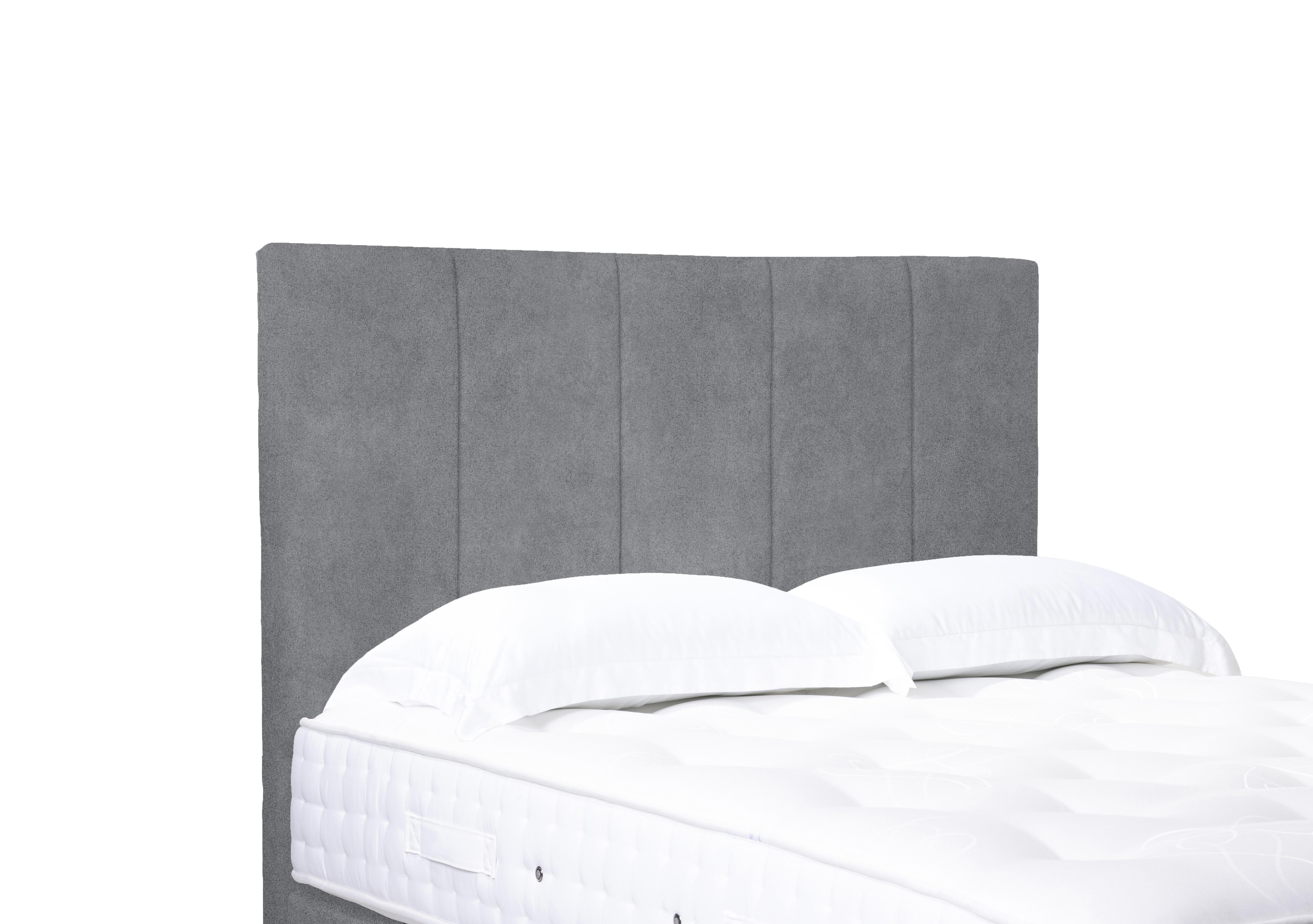 Artisan Collection Strata High Floor Standing Headboard in 806 Simply Zinc on Furniture Village
