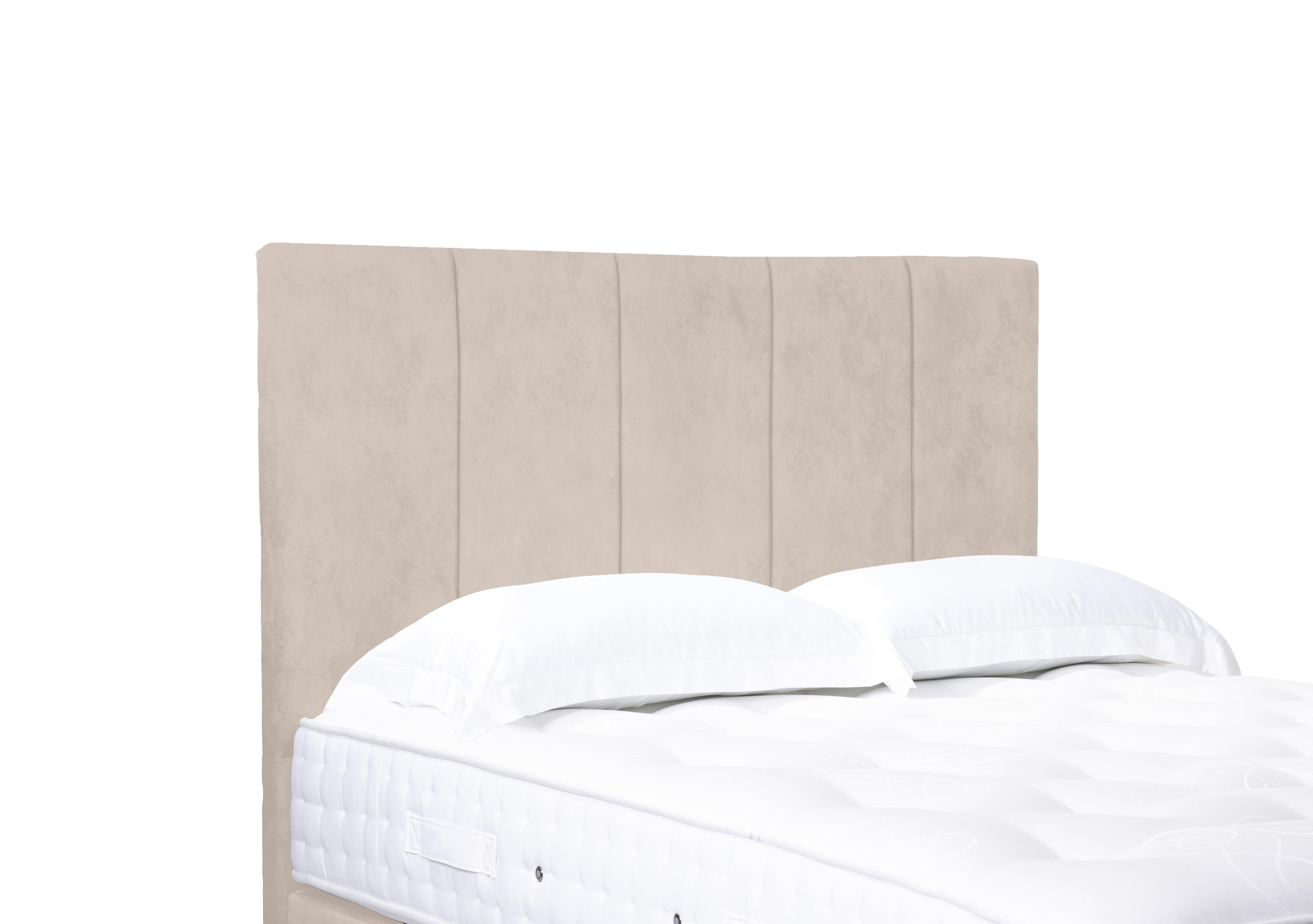 Artisan Collection Strata High Floor Standing Headboard in 901 Sandstone Pearl on Furniture Village