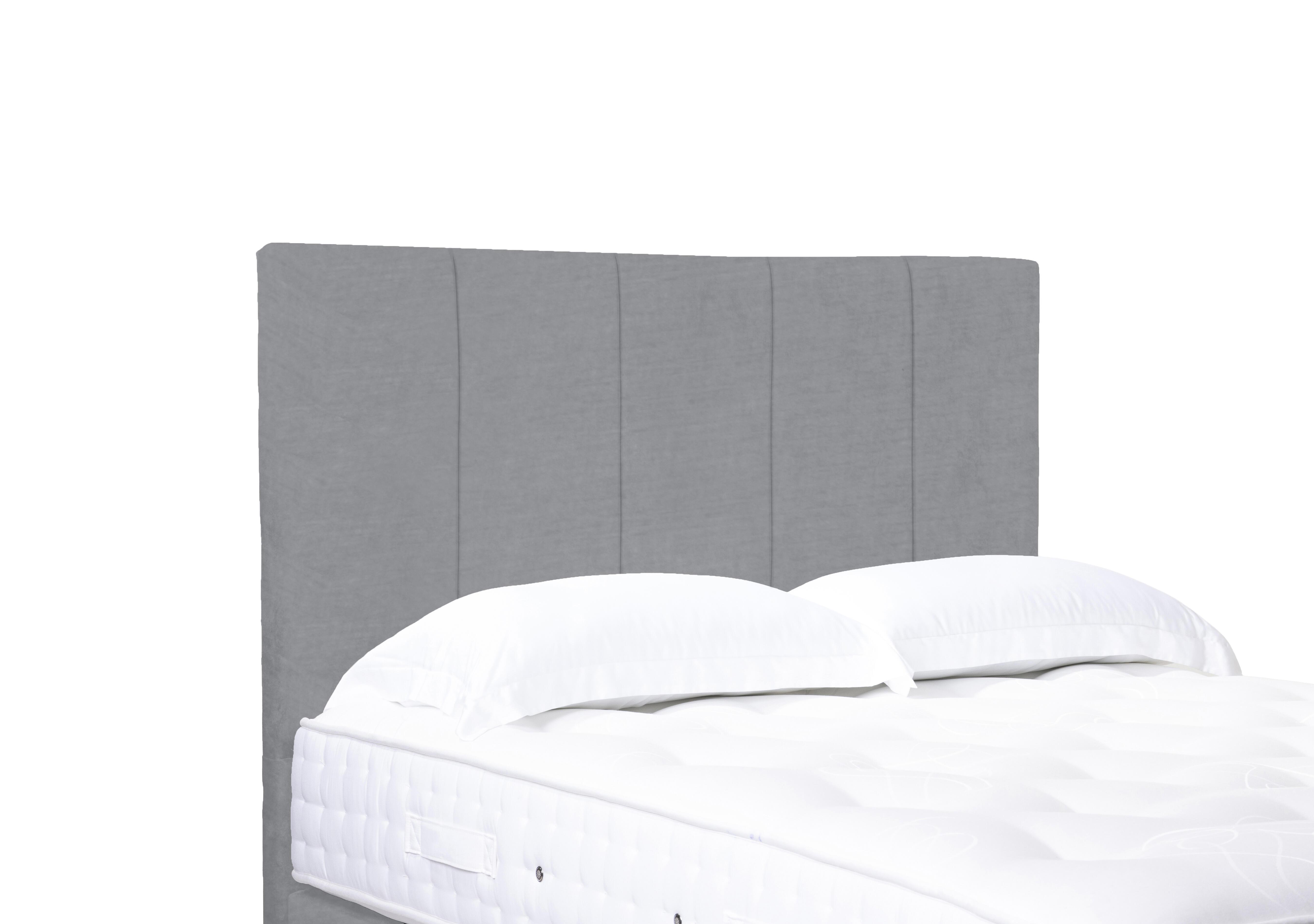 Artisan Collection Strata High Floor Standing Headboard in Aston Silver on Furniture Village