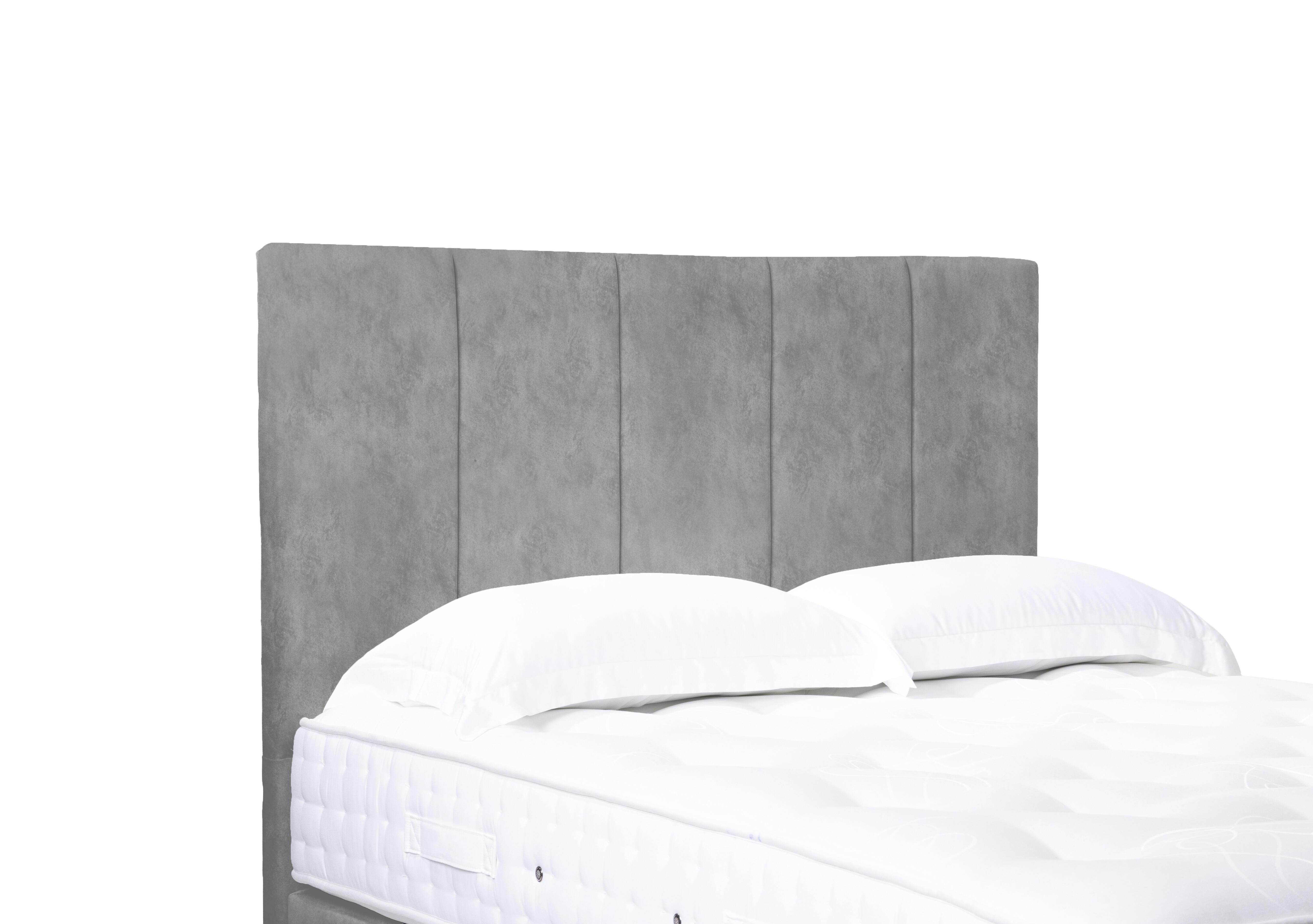 Artisan Collection Strata High Floor Standing Headboard in Dapple Sterling on Furniture Village