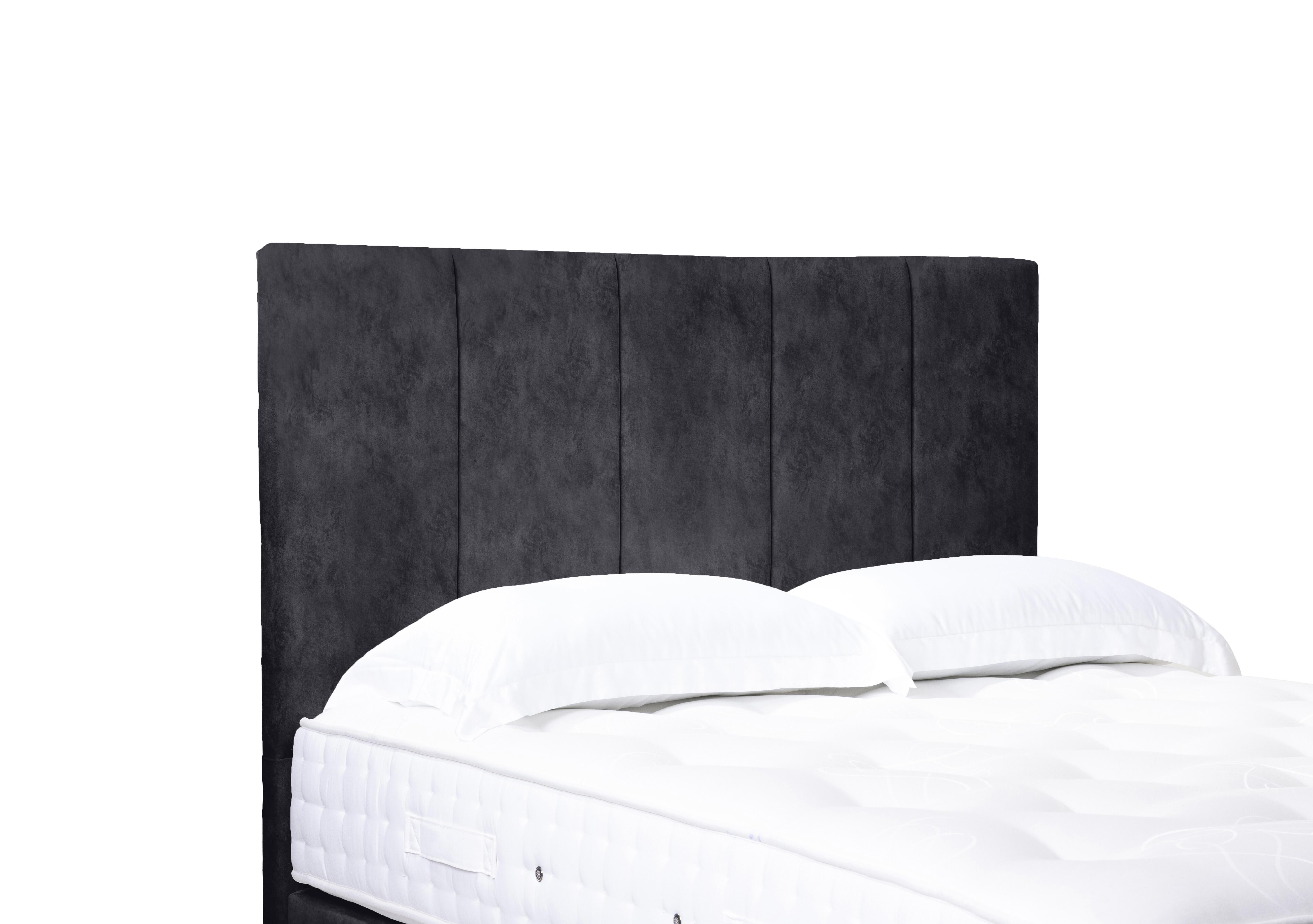 Artisan Collection Strata High Floor Standing Headboard in Daytona Coal on Furniture Village