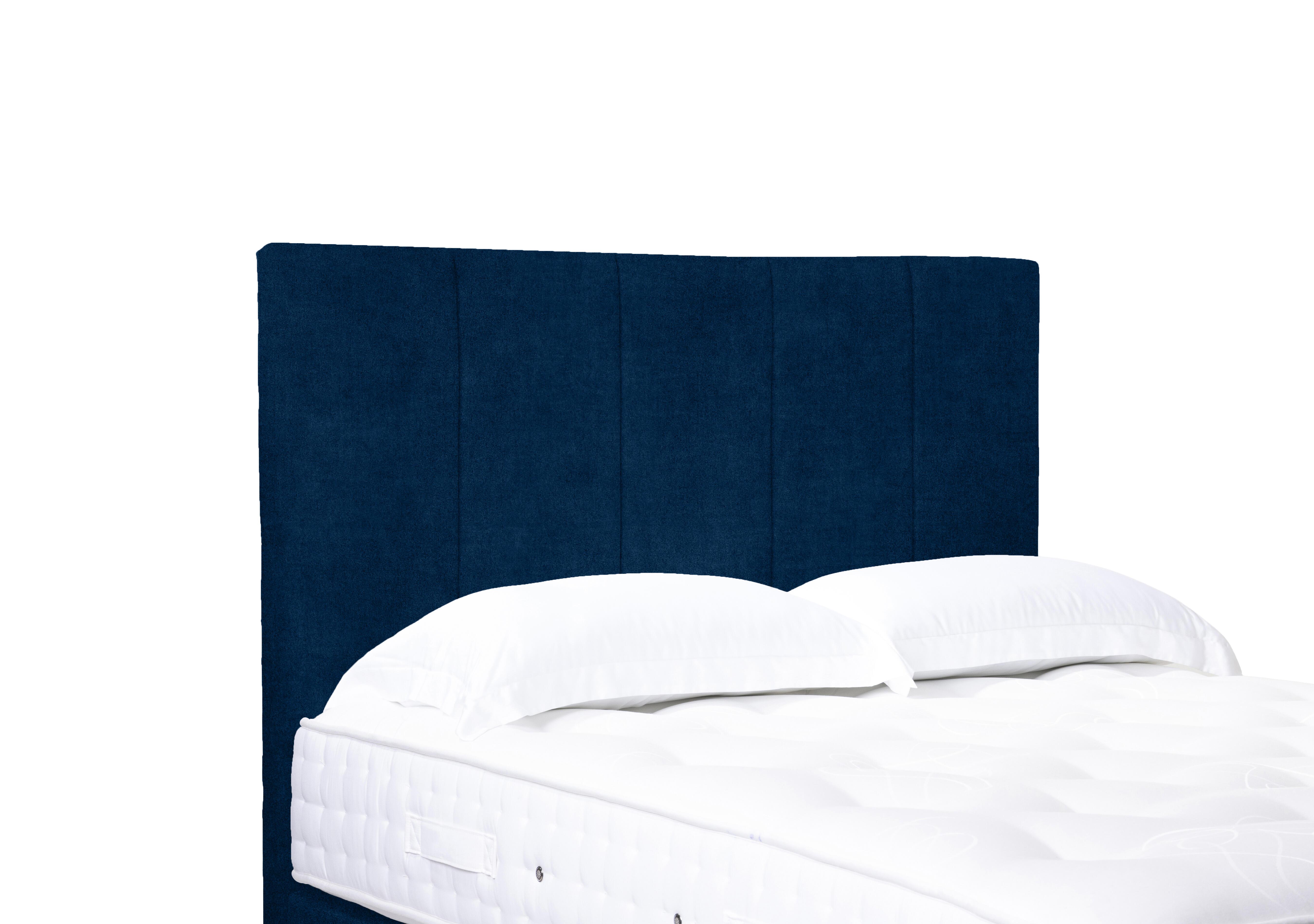 Artisan Collection Strata High Floor Standing Headboard in Plain Sapphire on Furniture Village