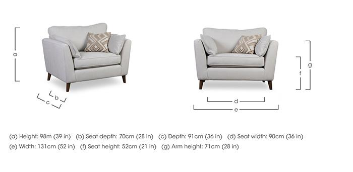 Kinley Snuggler in  on Furniture Village