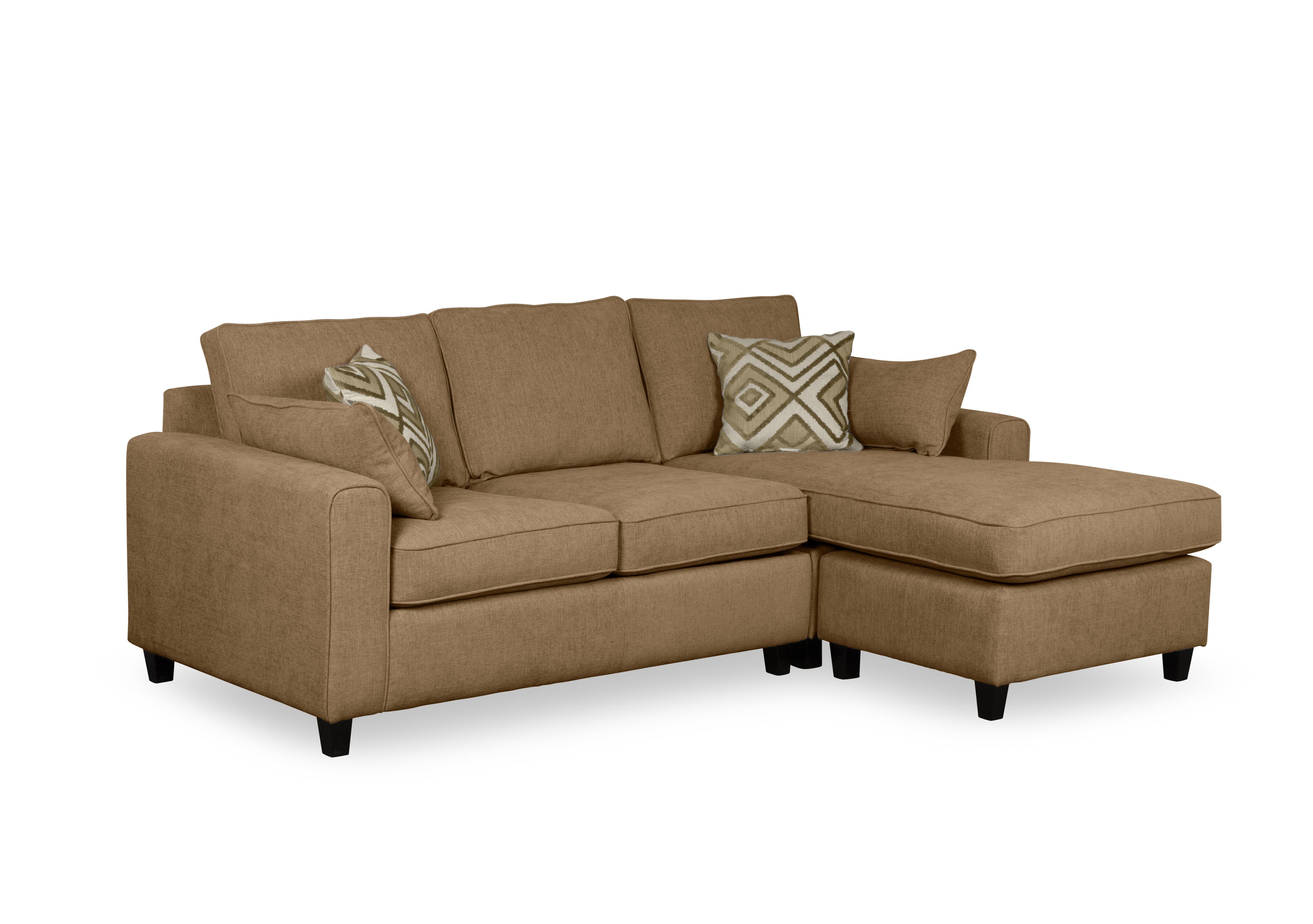 Ripon 3 Seater Chaise End Sofa Bed in Cedar on Furniture Village