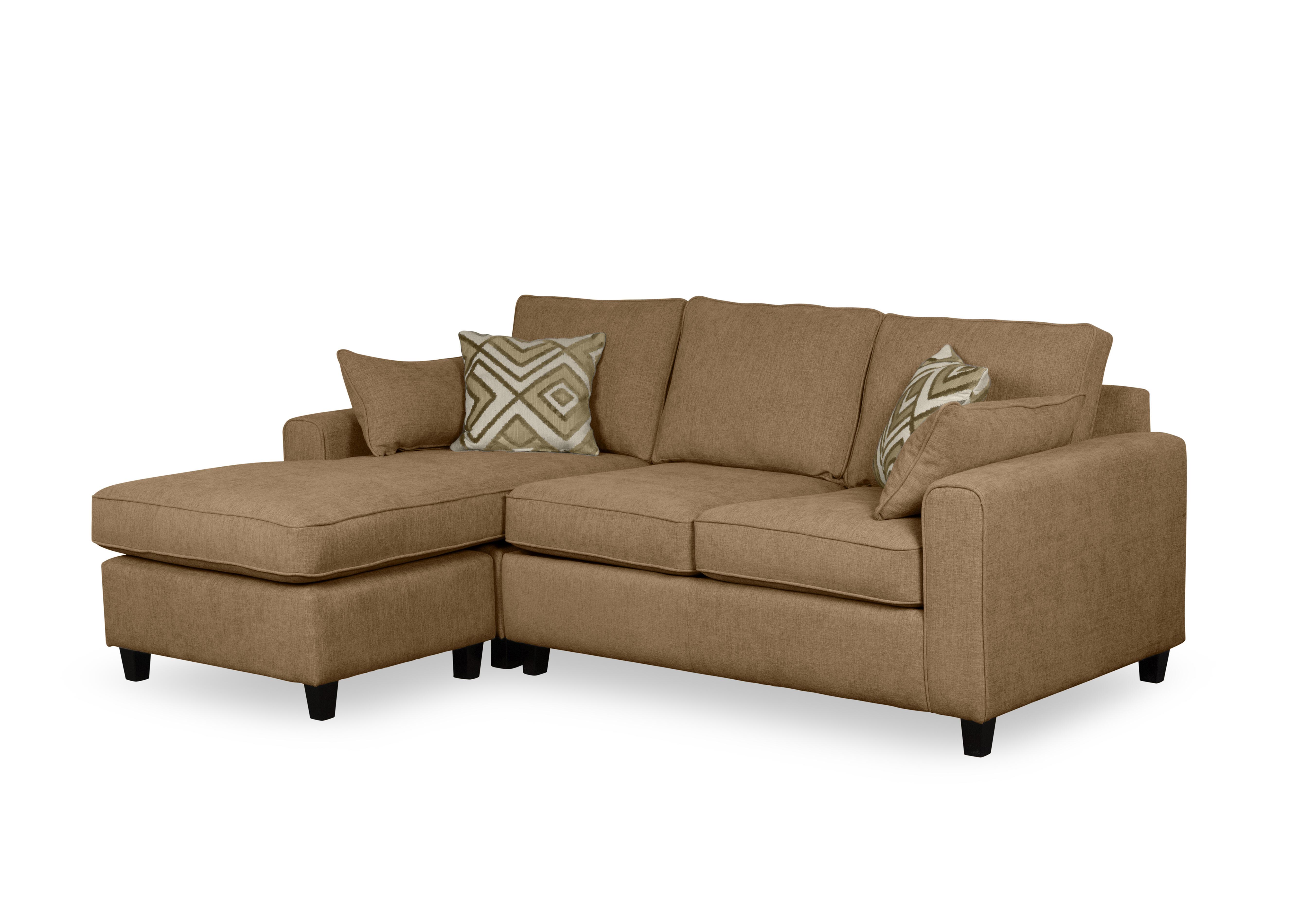 Ripon 3 Seater Chaise End Sofa Bed in Cedar on Furniture Village