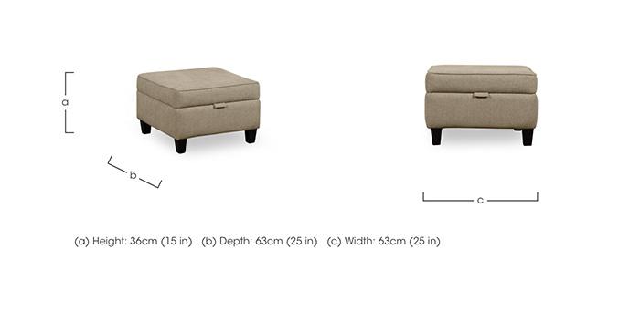 Ripon Storage Footstool in  on Furniture Village