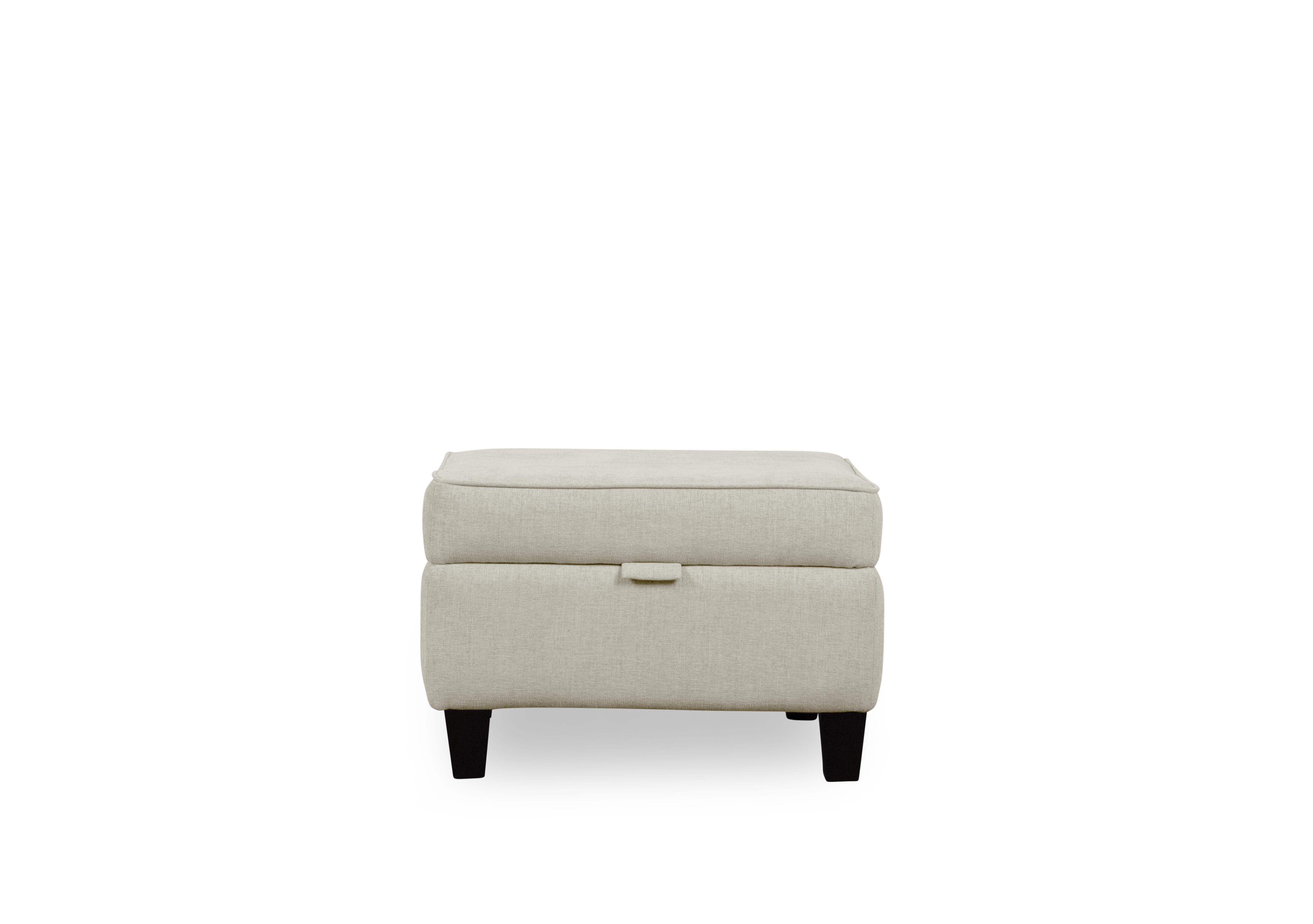 Ripon Storage Footstool in Silver on Furniture Village