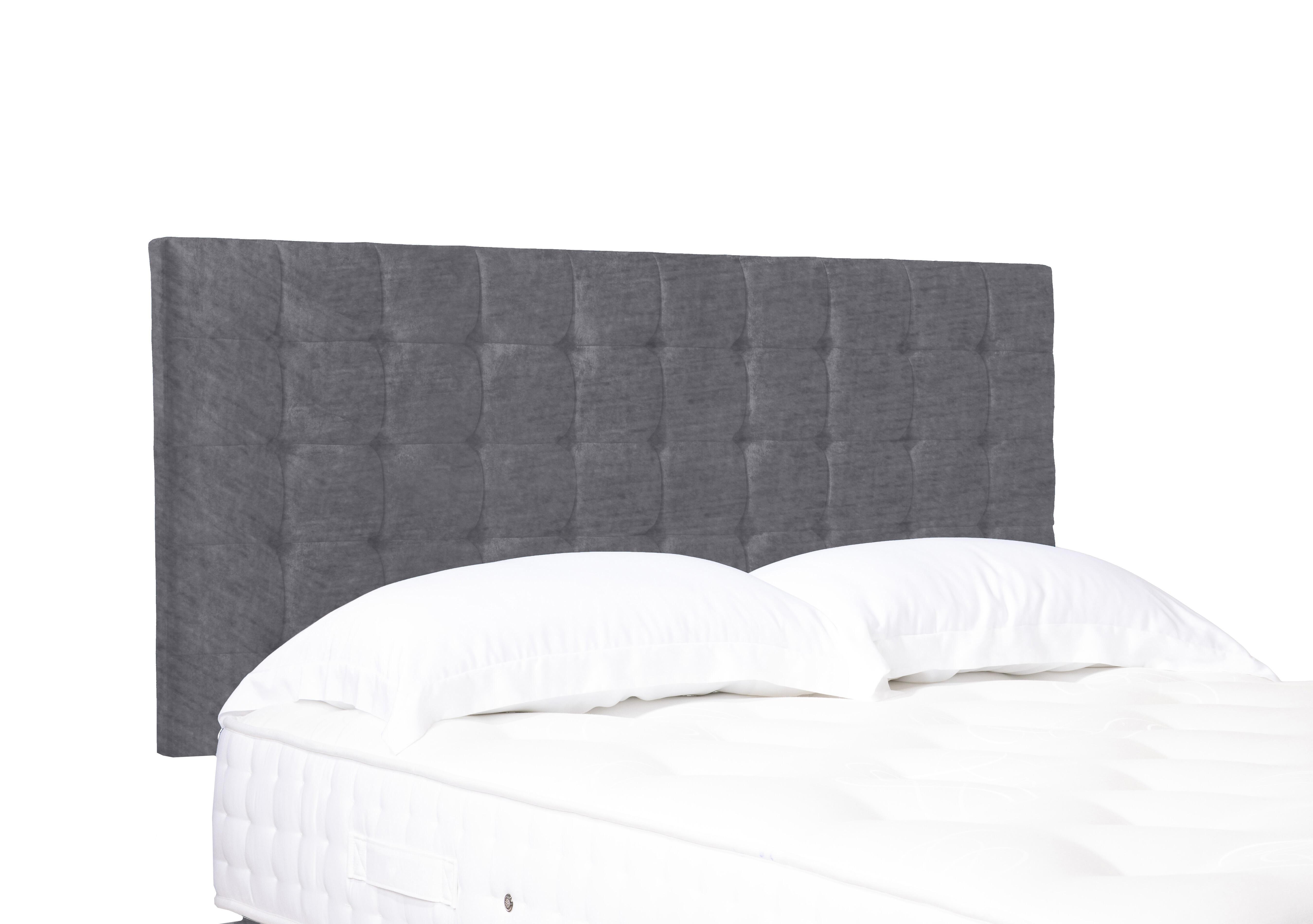 Artisan Collection Dot Standard Strutted Headboard in Aston Steel on Furniture Village