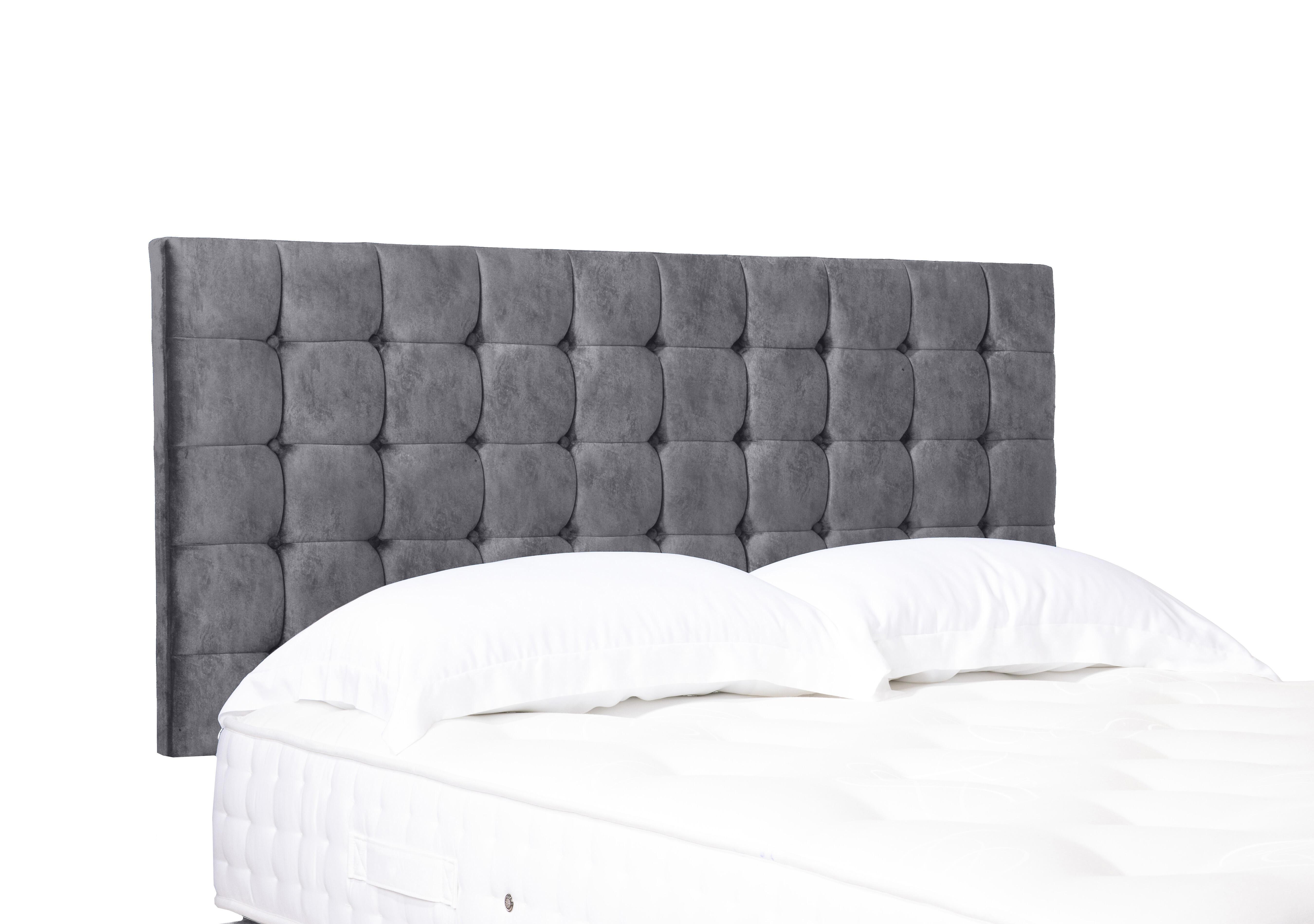 Artisan Collection Dot Standard Strutted Headboard in Daytona Grey on Furniture Village