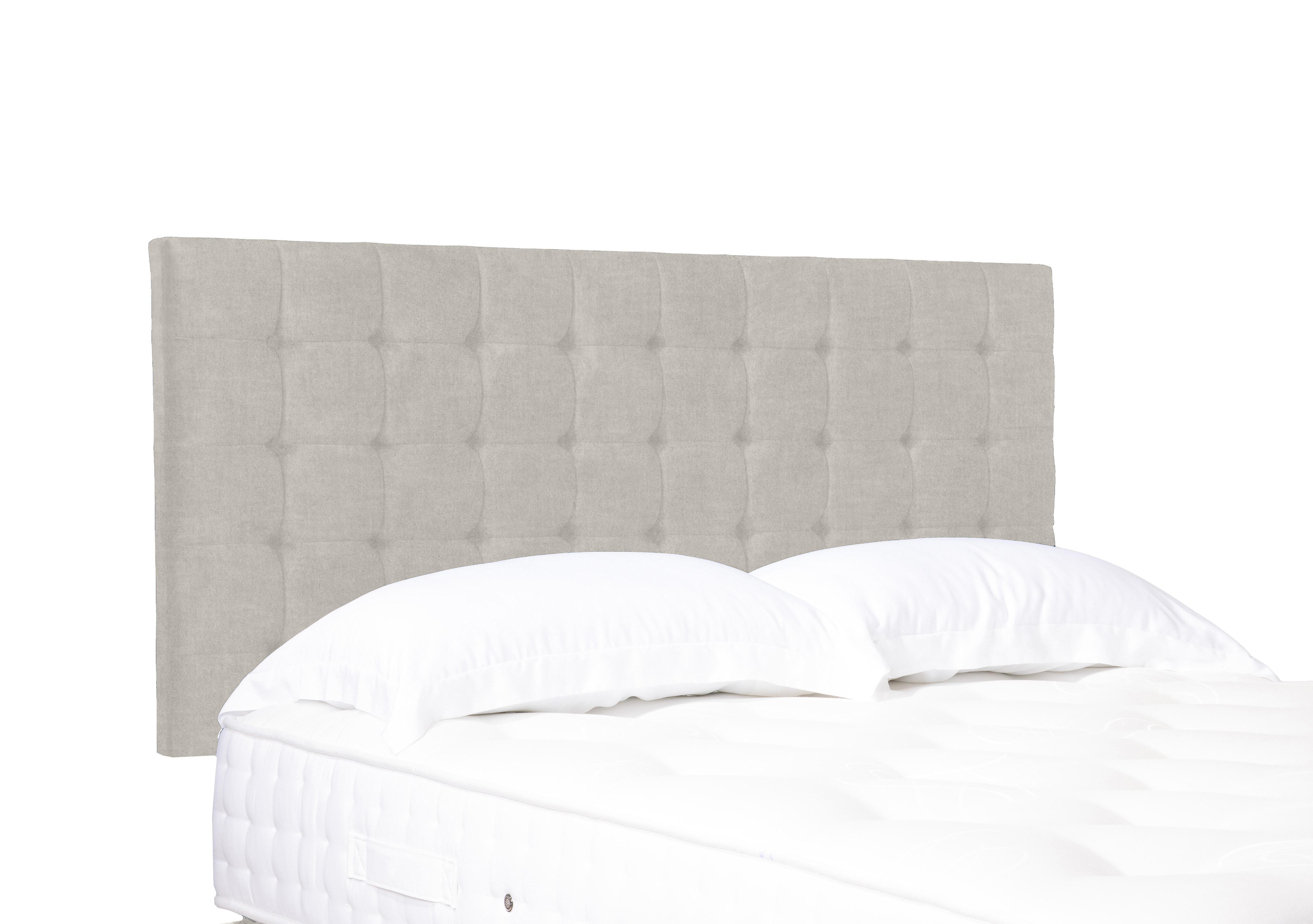 Artisan Collection Dot Standard Strutted Headboard in Queens Oat on Furniture Village