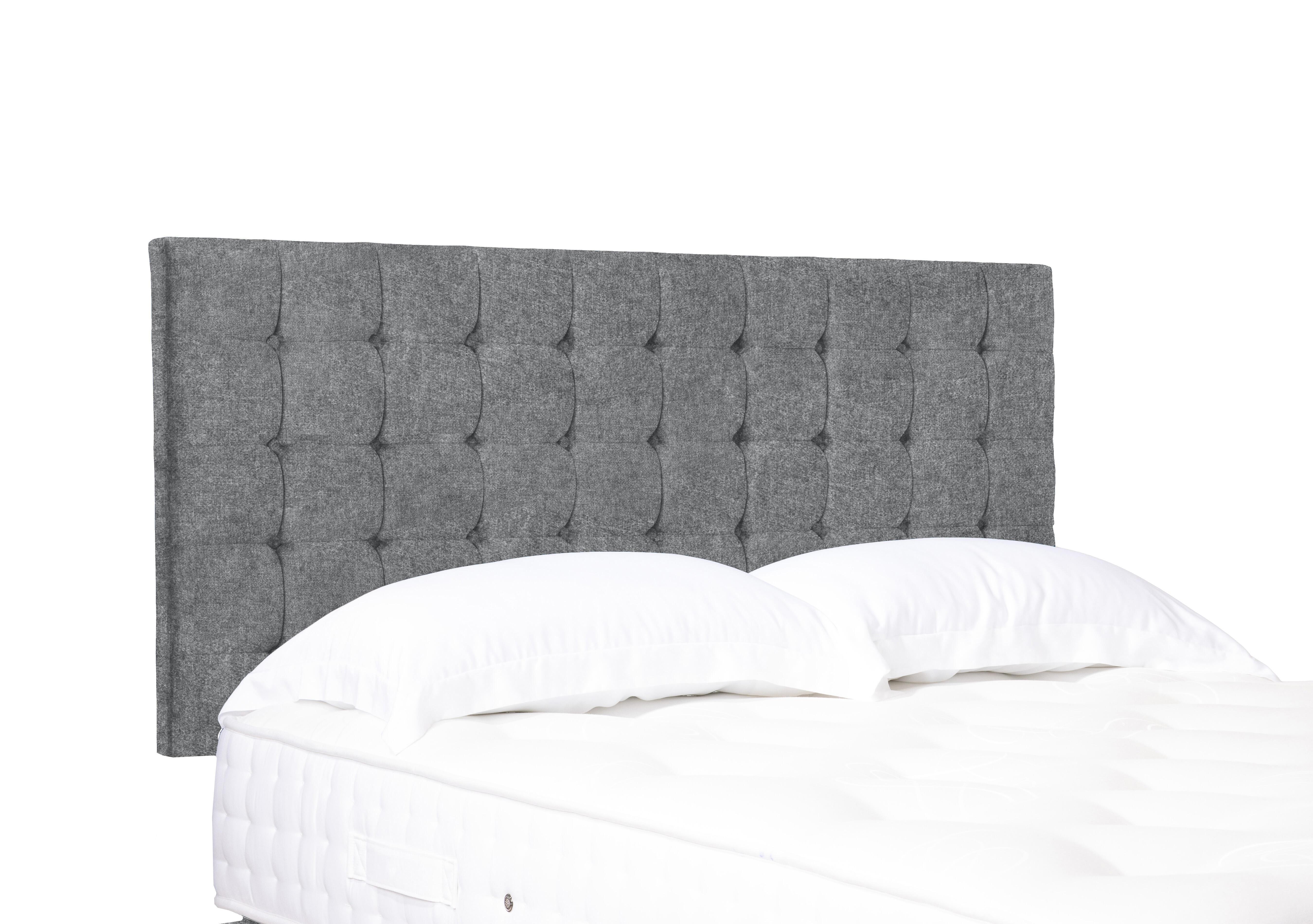 Artisan Collection Dot Standard Strutted Headboard in Tweed Grey on Furniture Village