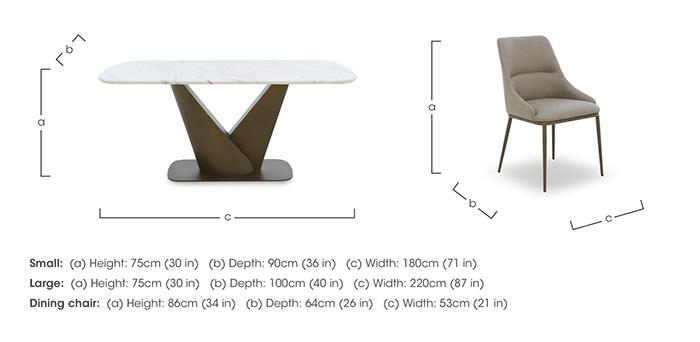 Camino Dining Table and 6 Dining Chairs in  on Furniture Village