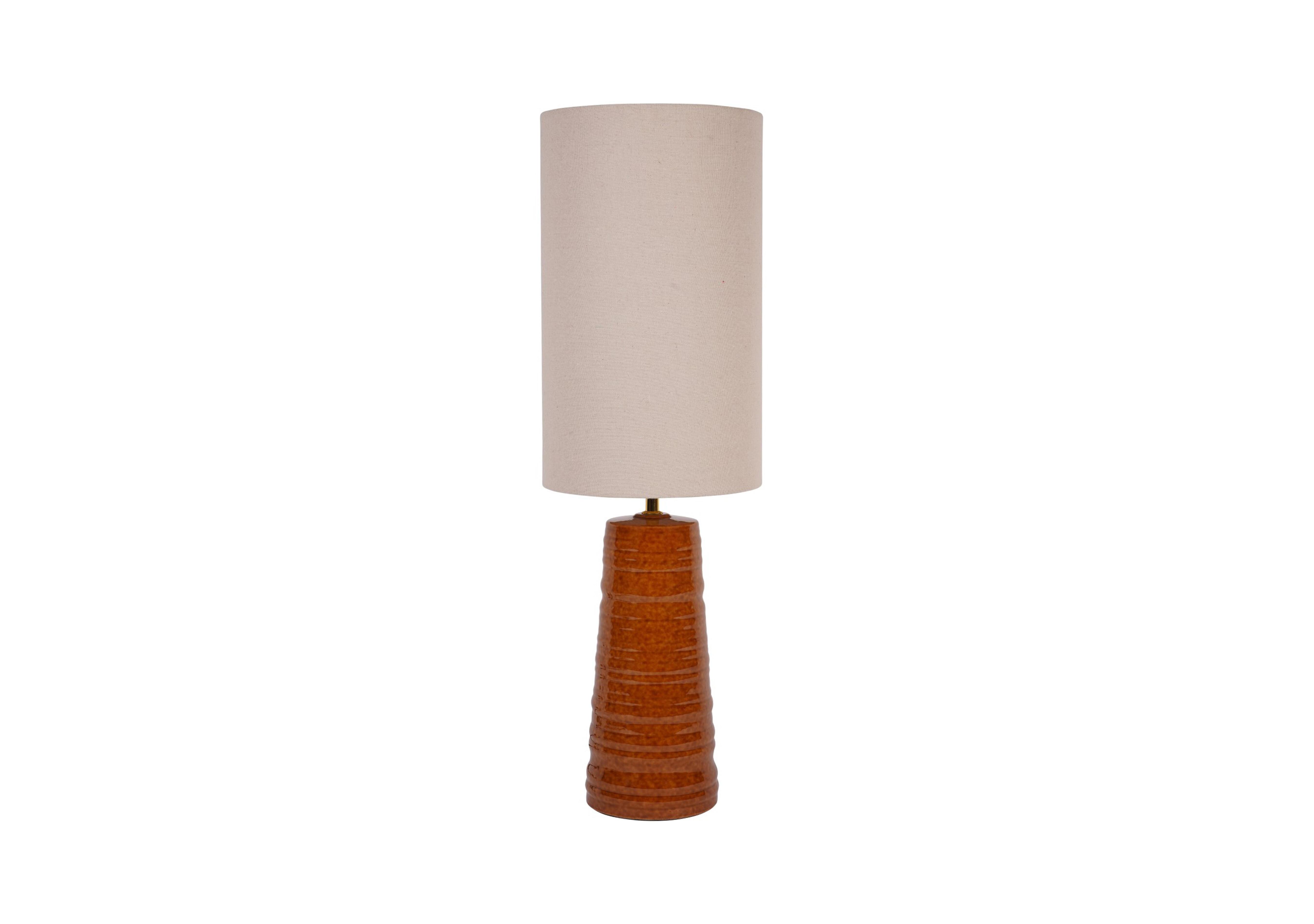 Avela Table Lamp in Terracotta on Furniture Village