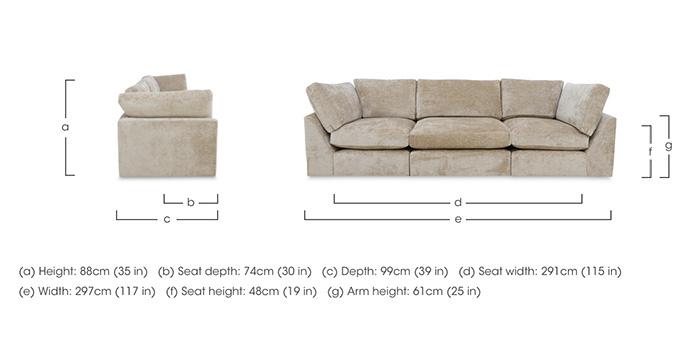 Savoy 3 Seater Sofa in  on Furniture Village