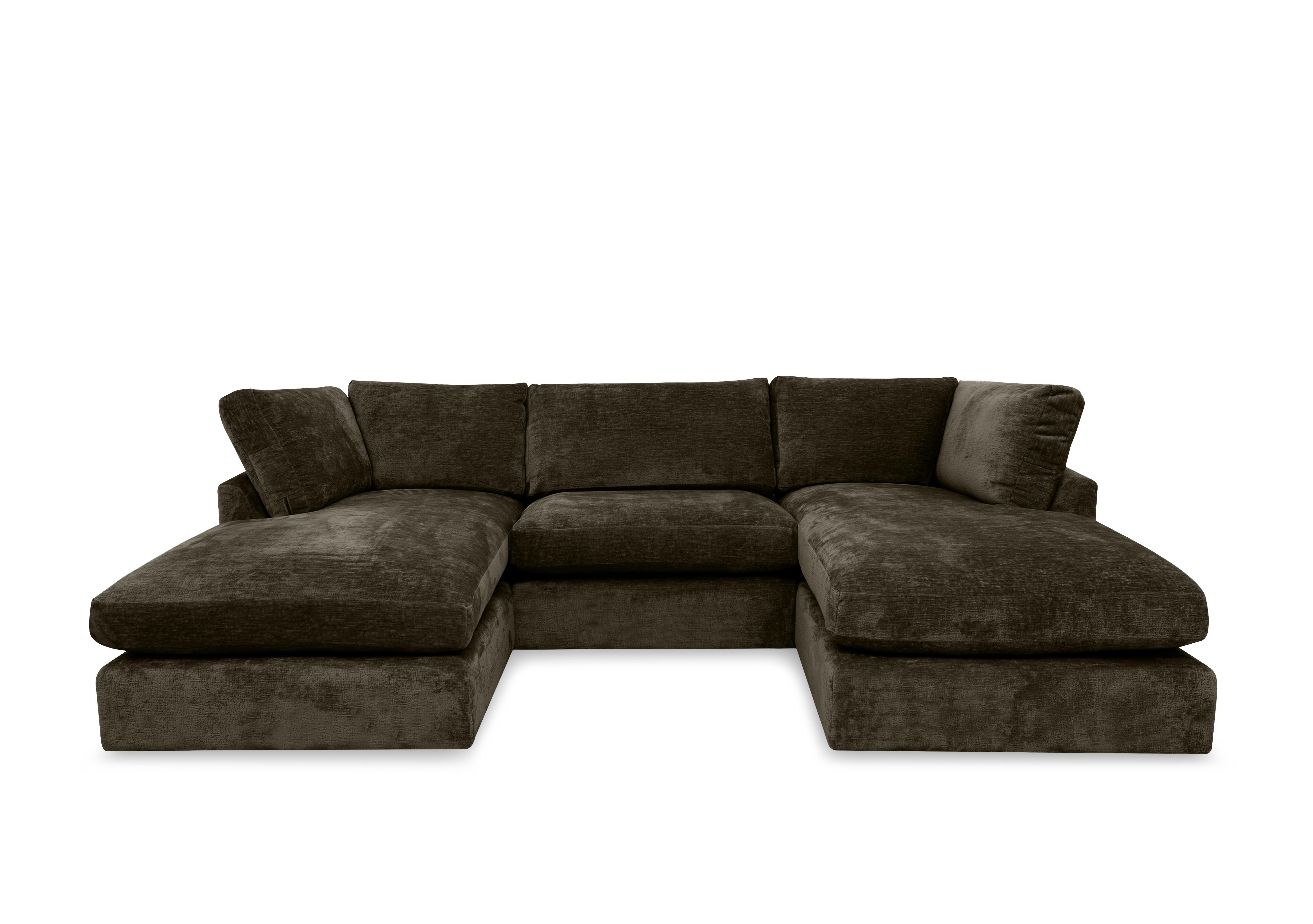 Savoy U-Shaped Corner Sofa in Imperial Olive on Furniture Village