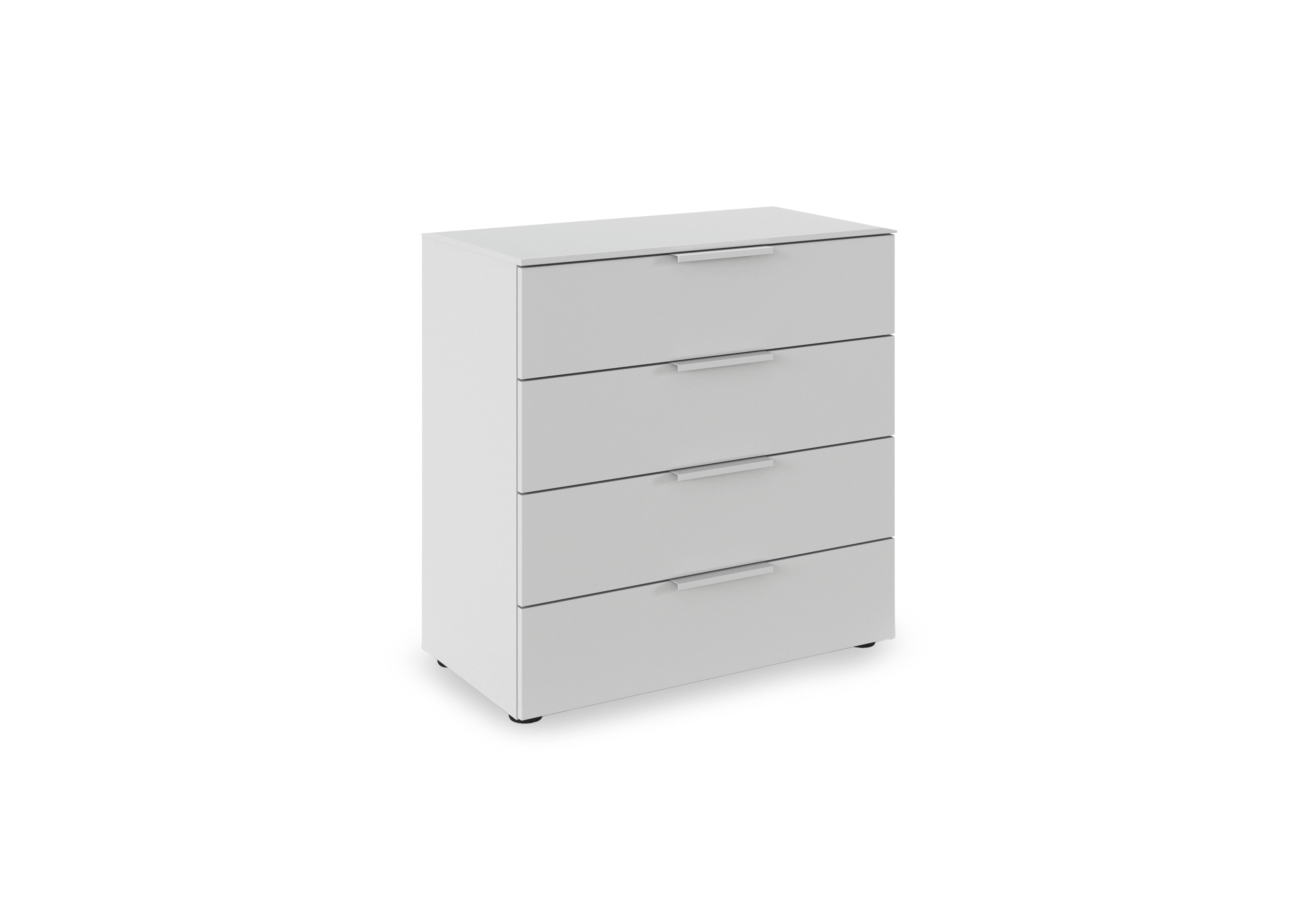 Haven 80cm 4 Drawer Décor Chest in Agd2l Silk Grey Silk Grey Frnt on Furniture Village