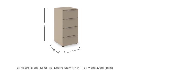 Haven 40cm 4 Drawer Décor Chest in  on Furniture Village