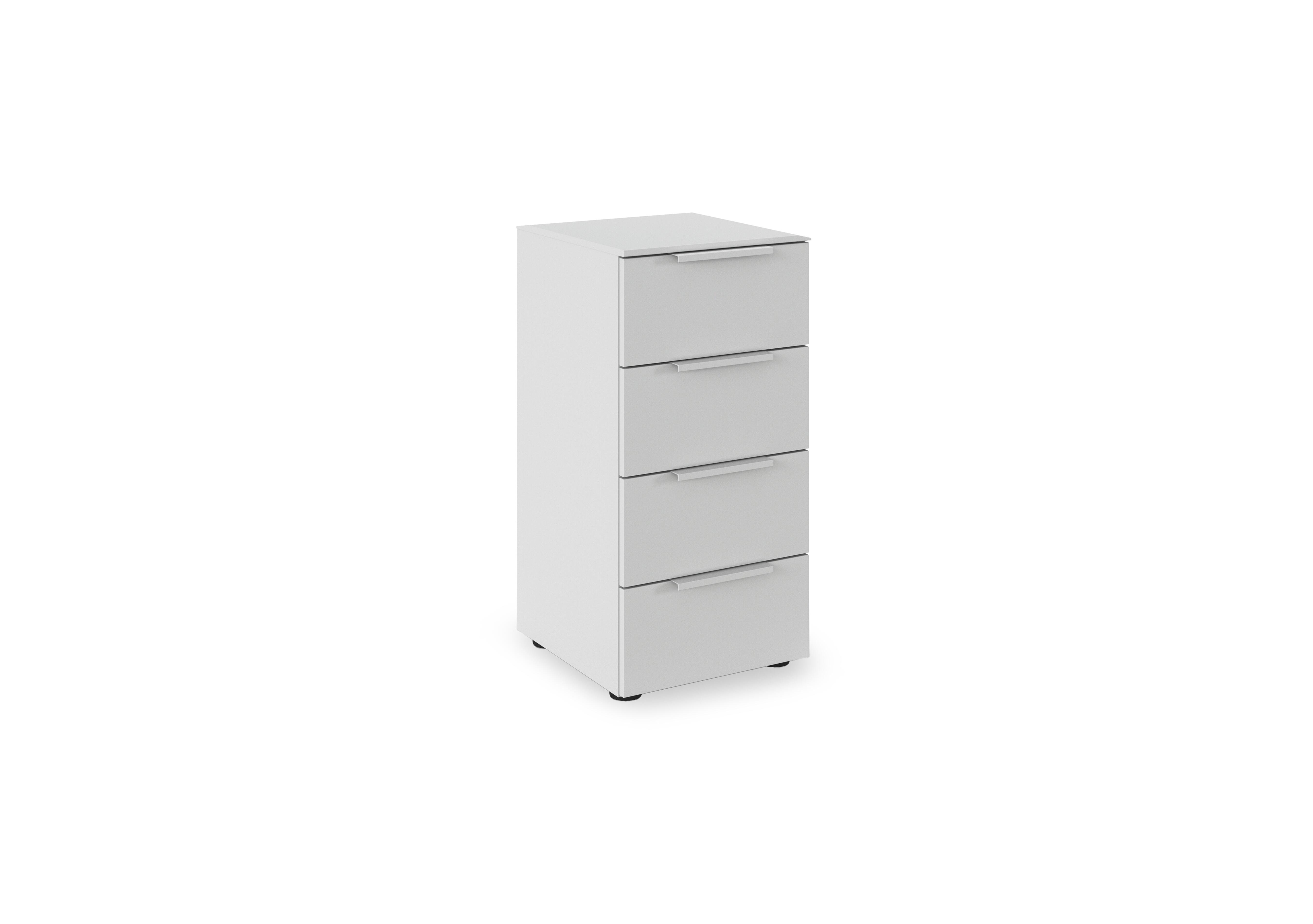Haven 40cm 4 Drawer Décor Chest in Agd2l Silk Grey Silk Grey Frnt on Furniture Village