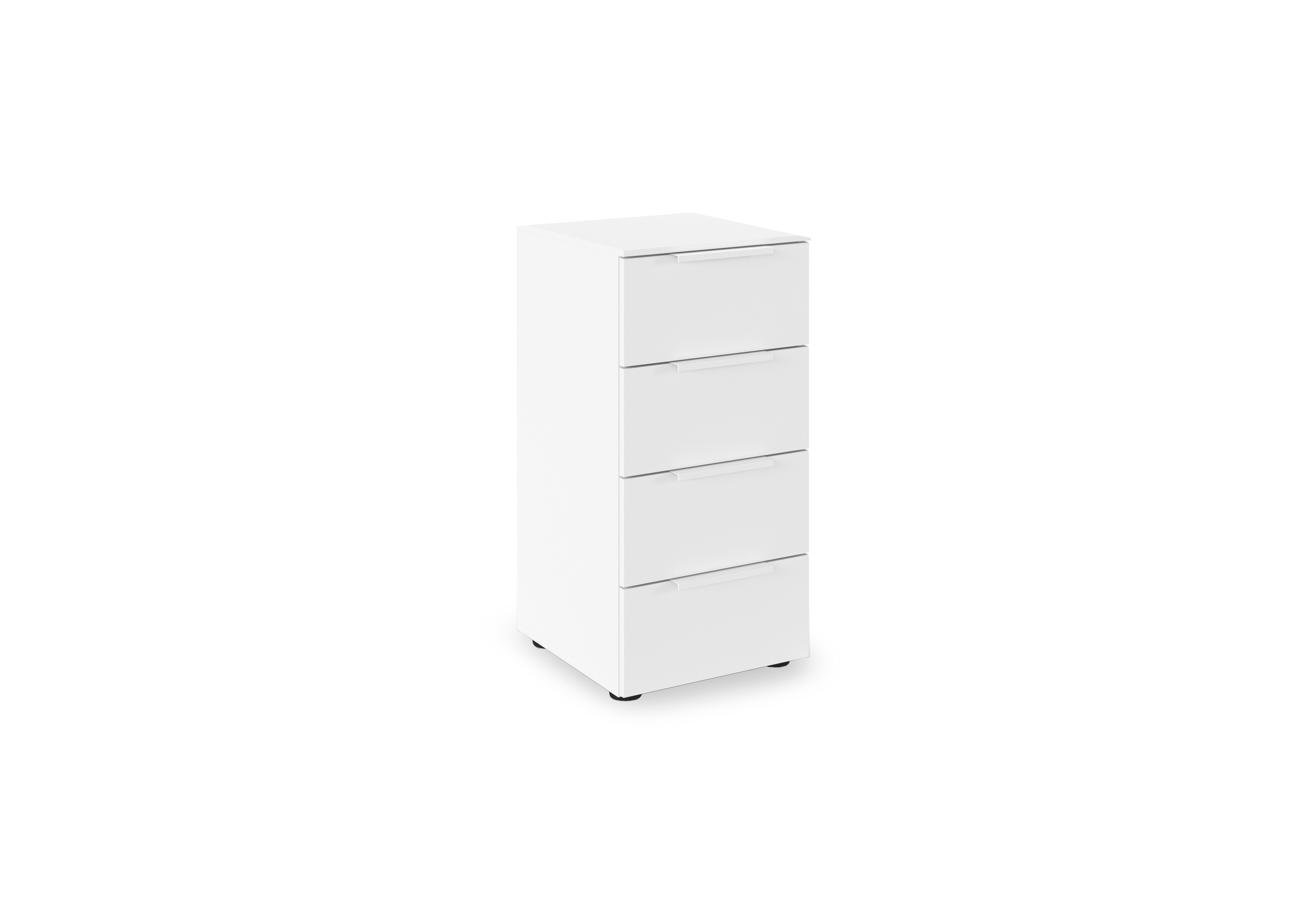 Haven 40cm 4 Drawer Décor Chest in Awd1l Alpine White White Front on Furniture Village