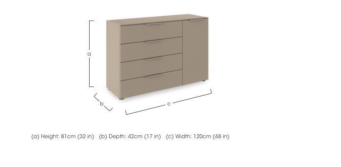 Haven 4 Drawer 1 Door Décor Chest in  on Furniture Village