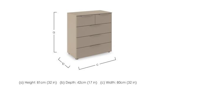 Haven 3+2 Drawer Décor Chest in  on Furniture Village