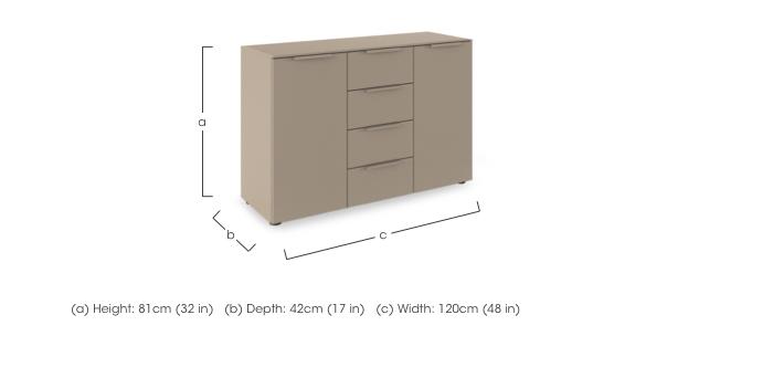 Haven 4 Drawer 2 Door Décor Chest in  on Furniture Village