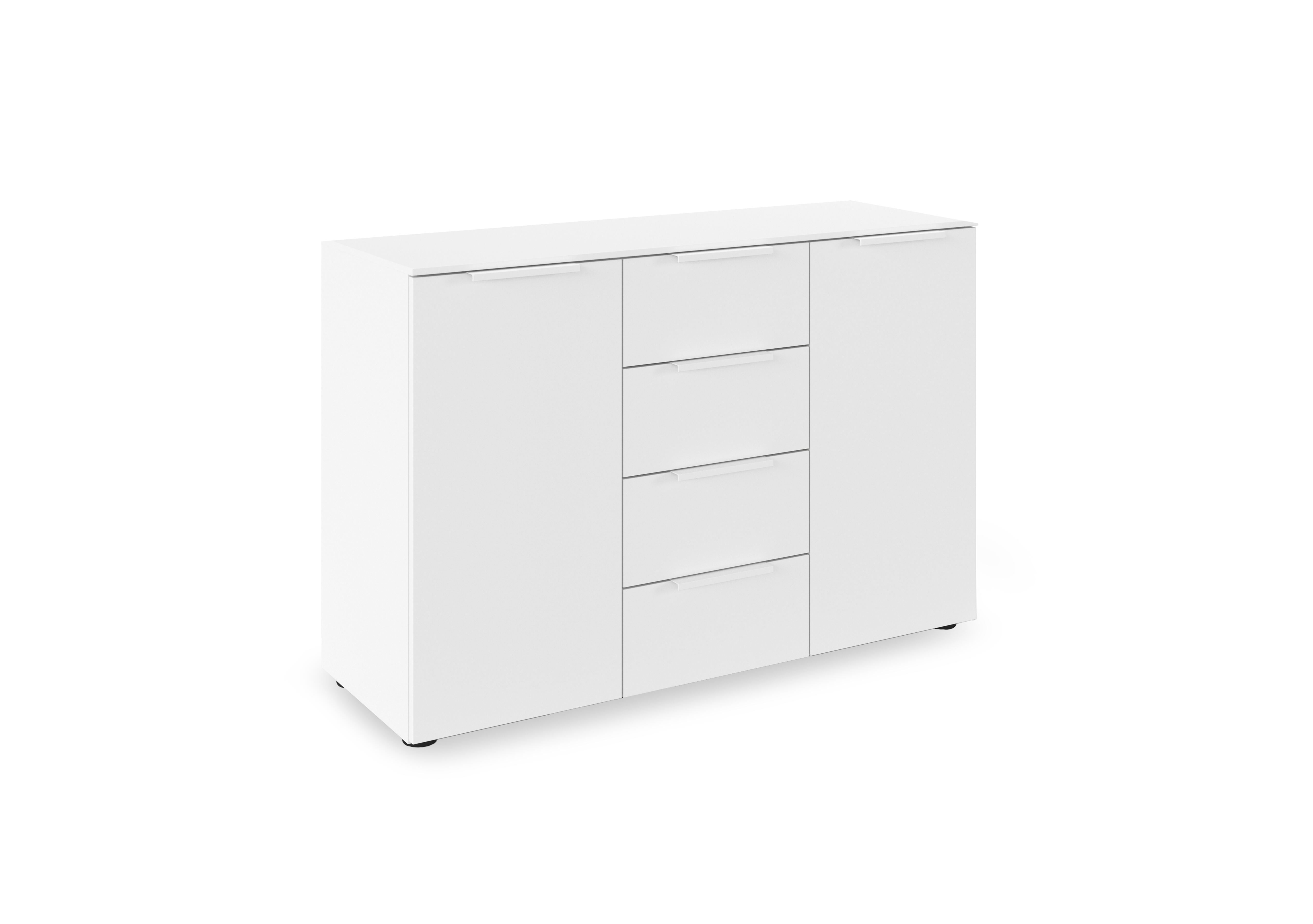 Haven 4 Drawer 2 Door Décor Chest in Awd1l Alpine White White Front on Furniture Village