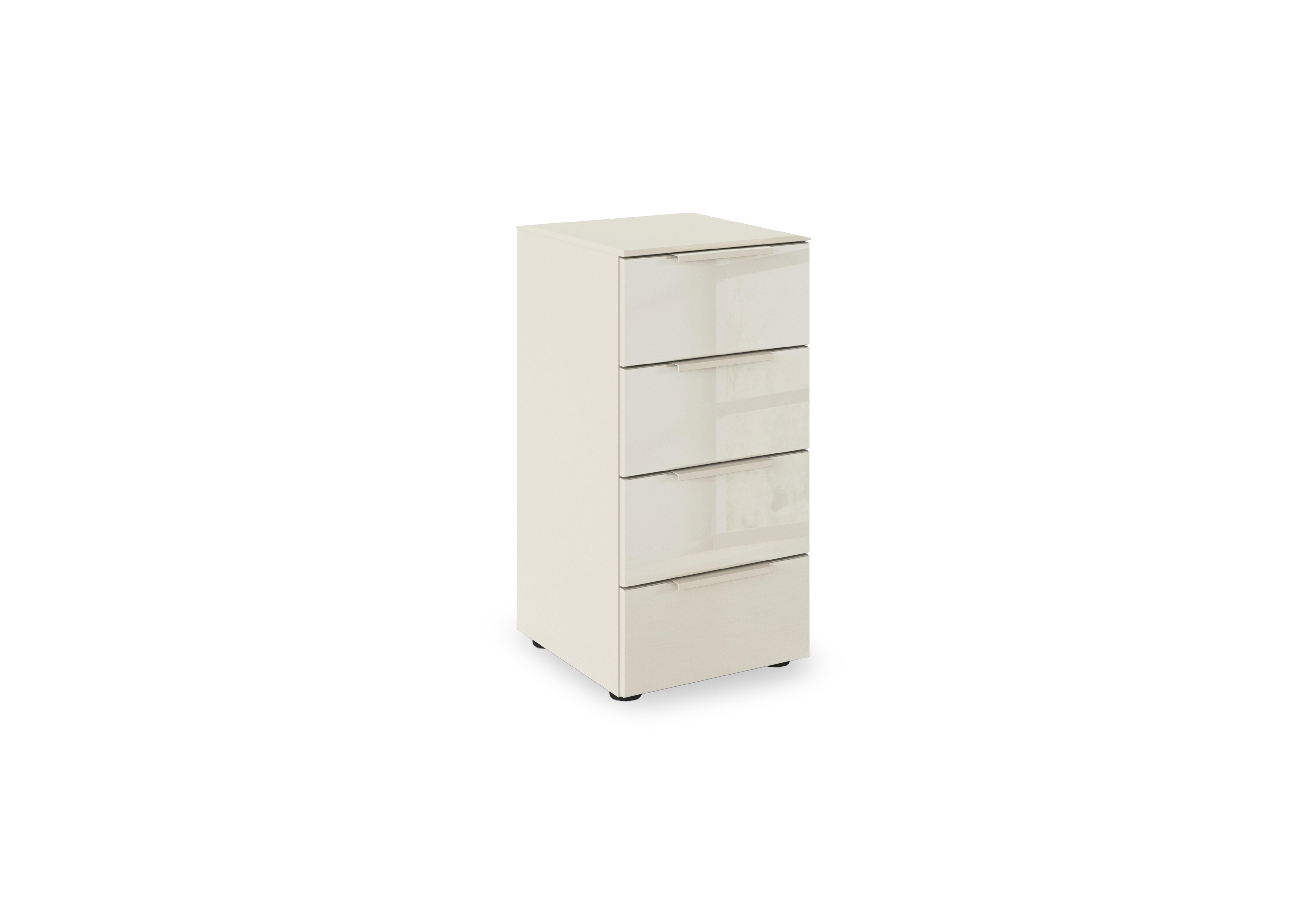 Haven 40cm 4 Drawer Décor Chest with Glass Front in Acg3k Champagne Champagne Frnt on Furniture Village