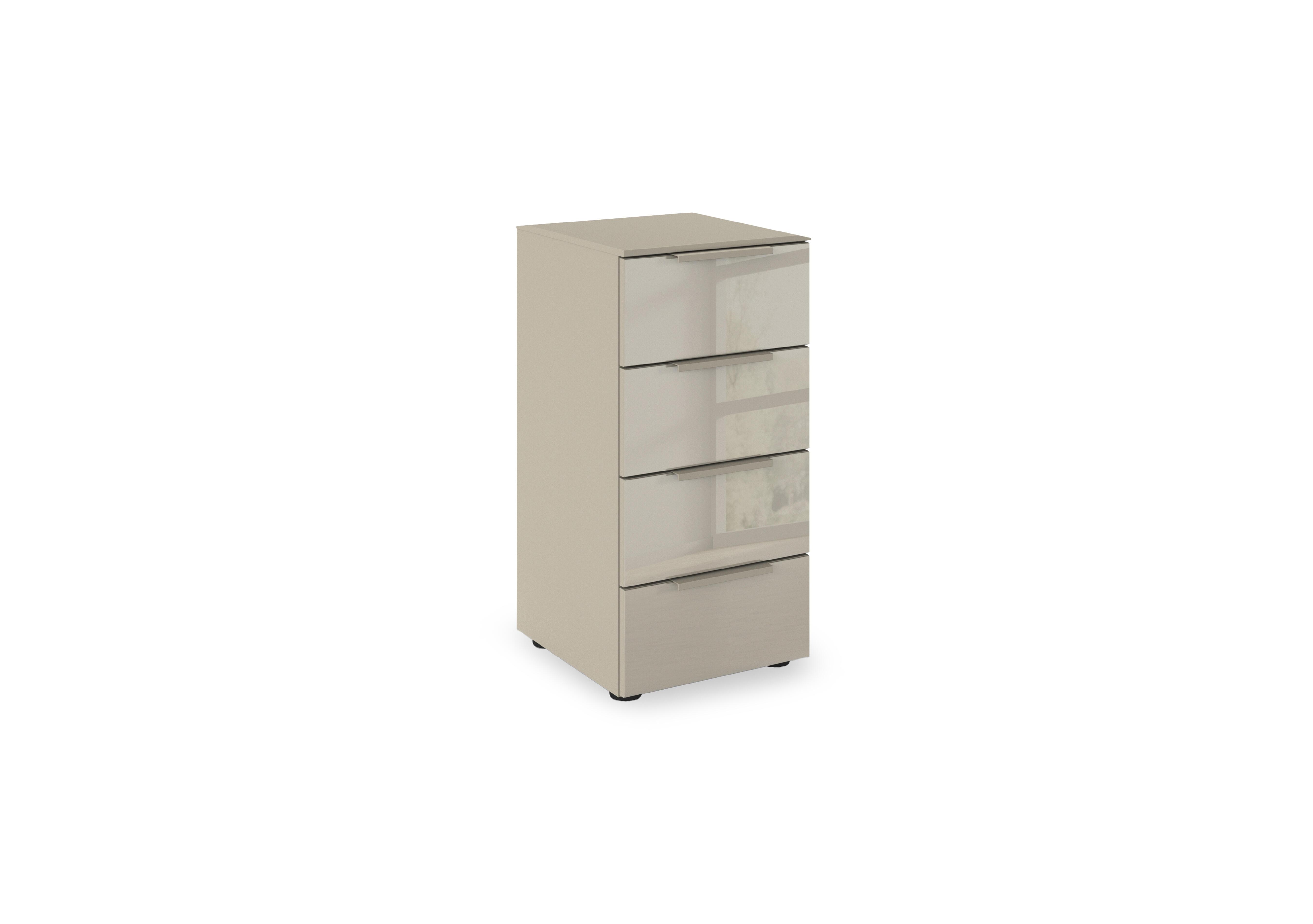 Haven 40cm 4 Drawer Décor Chest with Glass Front in Afg4k Fango Fango Front on Furniture Village