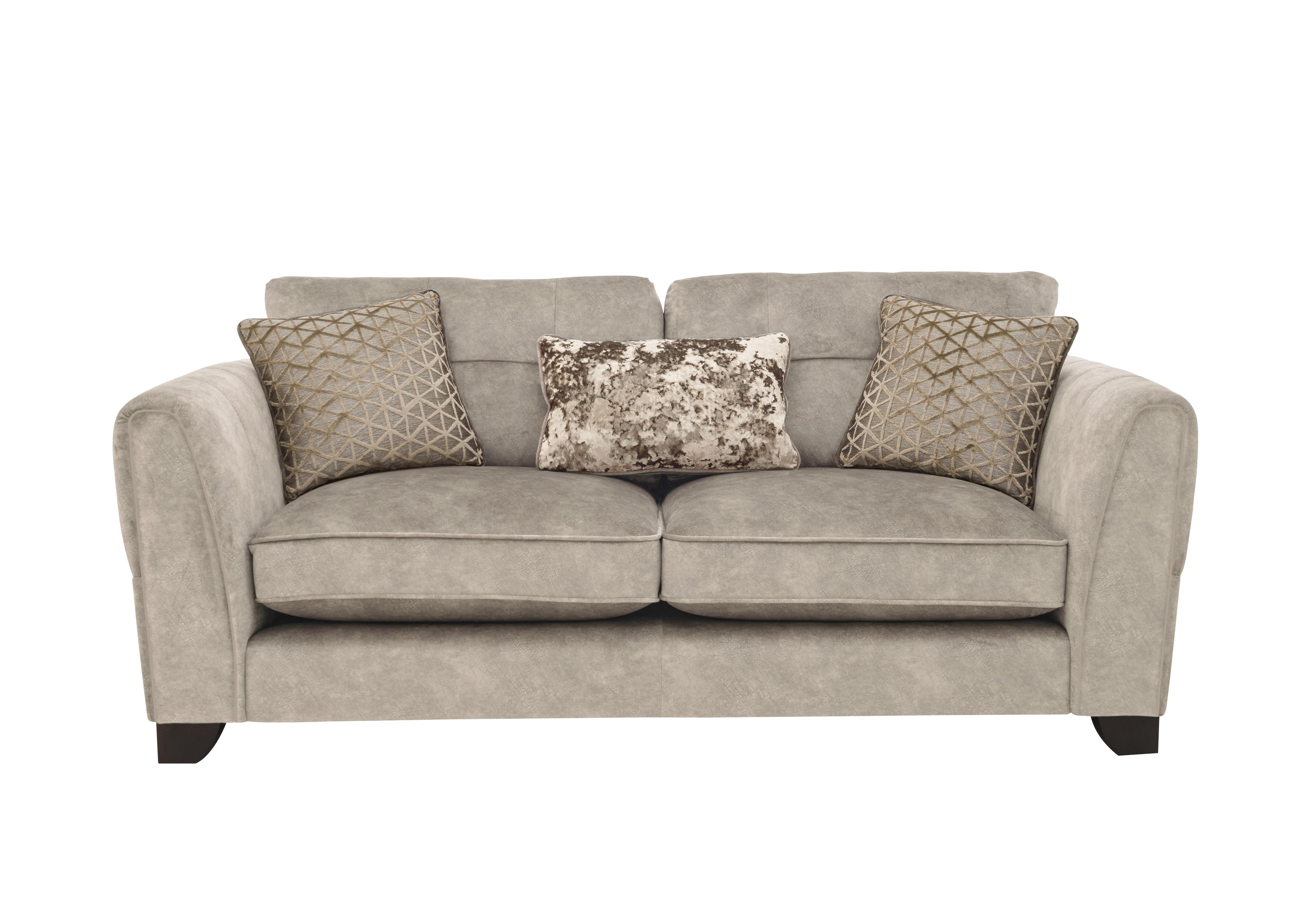 Mariah 3 Seater Fabric Classic Back Sofa in Dapple Cream-Tri No Insert on Furniture Village