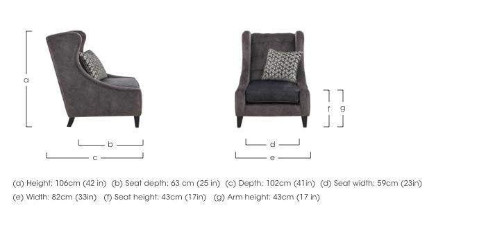 Mariah Fabric Accent Armchair in  on Furniture Village