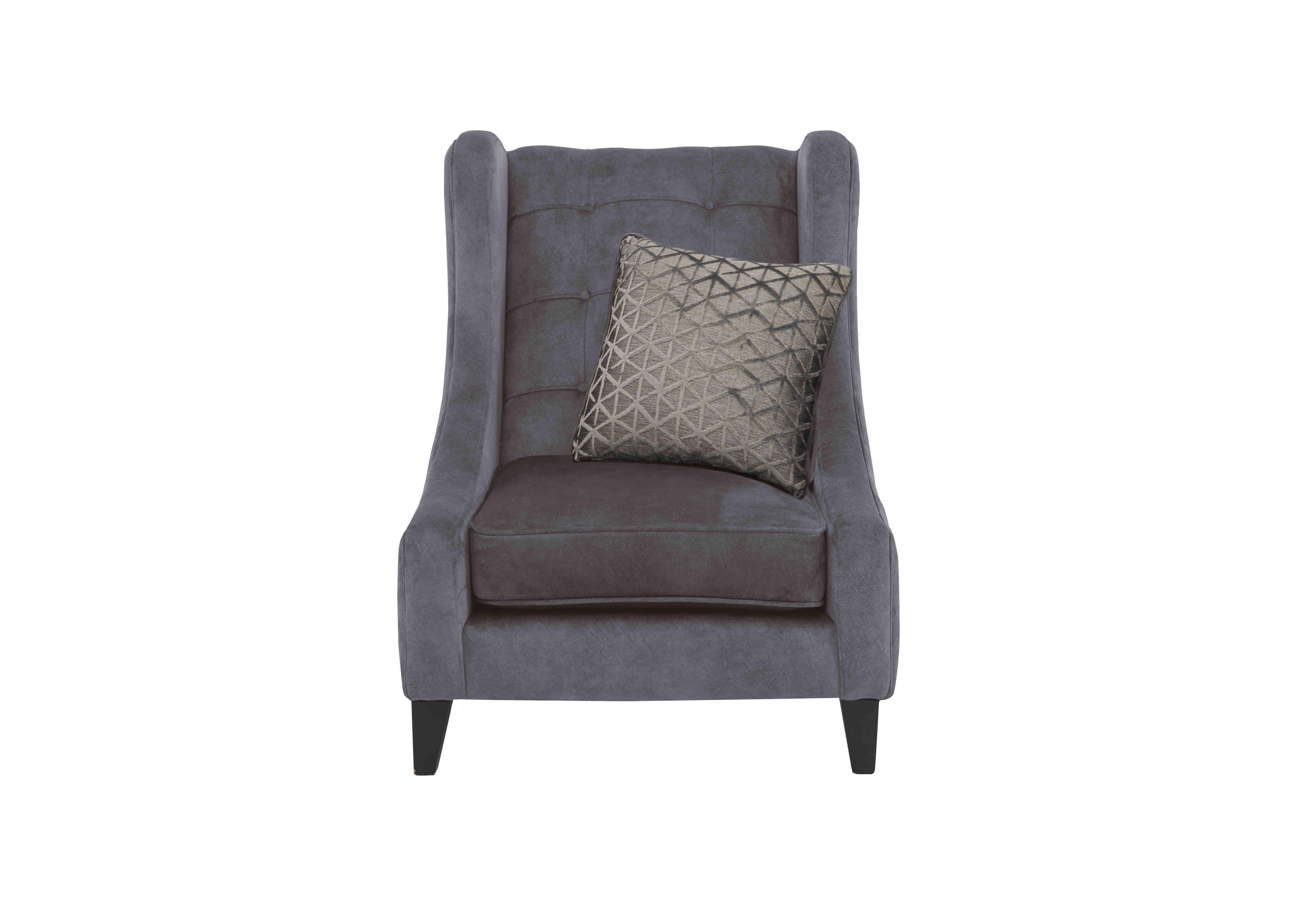 Mariah Fabric Accent Armchair in Dapple Moleskin-Tri No Insert on Furniture Village
