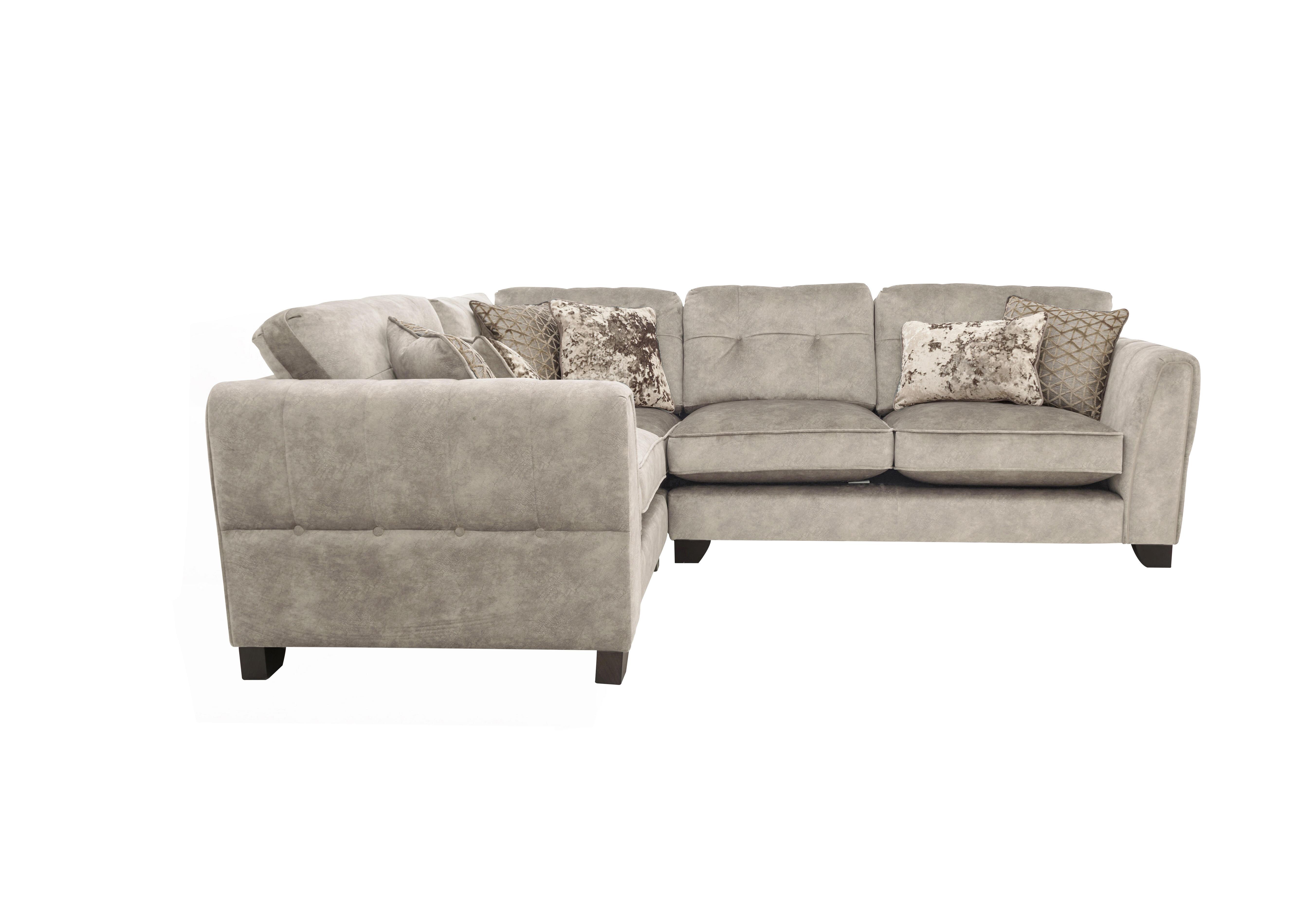 Mariah Small Fabric Classic Back Corner Sofa in Dapple Cream-Tri No Insert on Furniture Village
