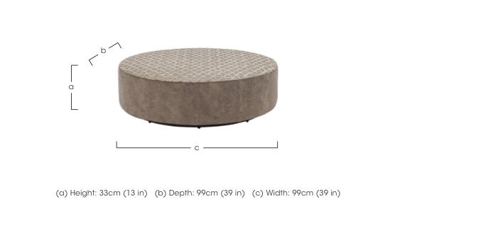 Mariah Fabric Twister Footstool in  on Furniture Village