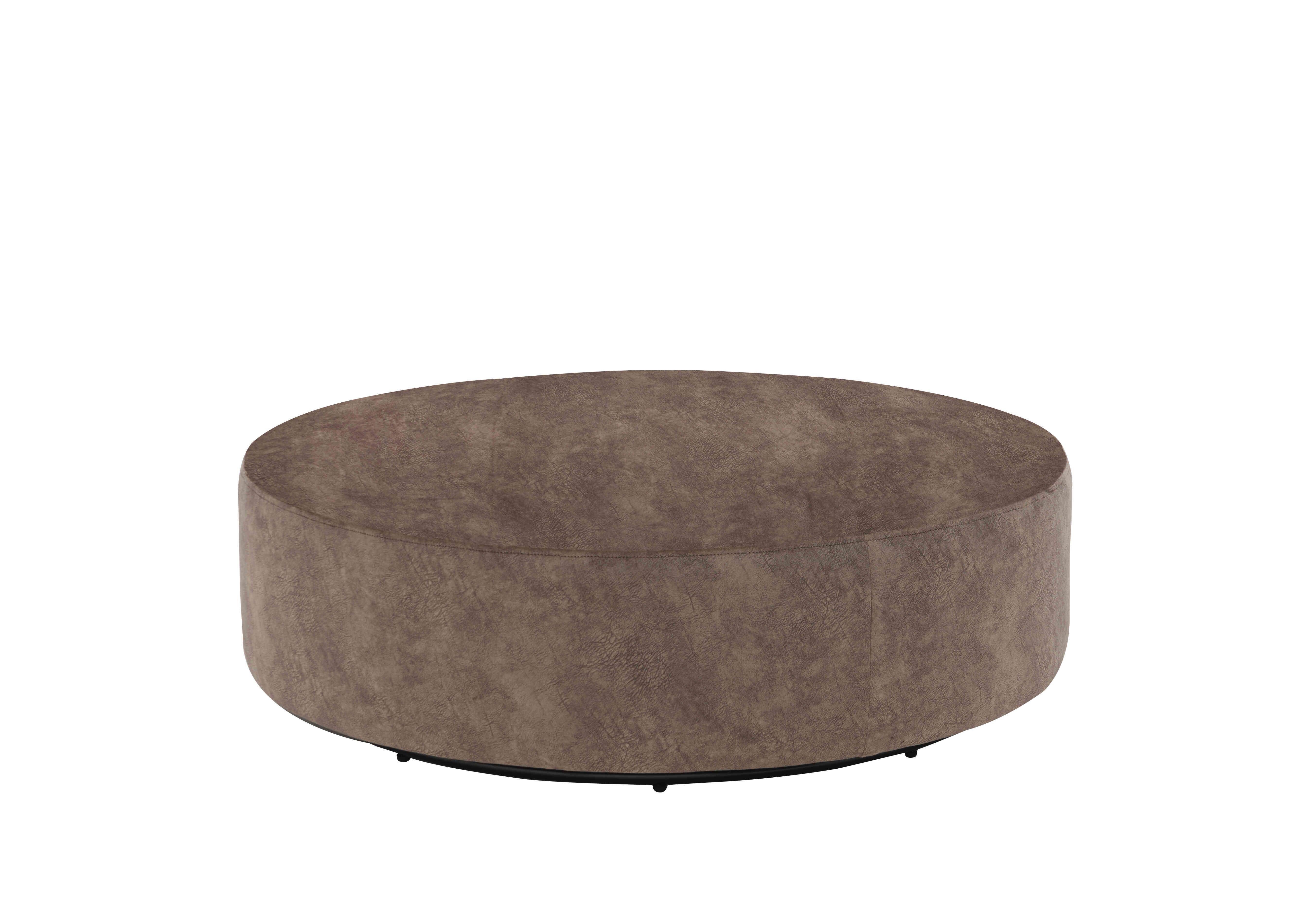 Oh So Glam Mariah Fabric Twister Footstool in Dapple Chocolate on Furniture Village