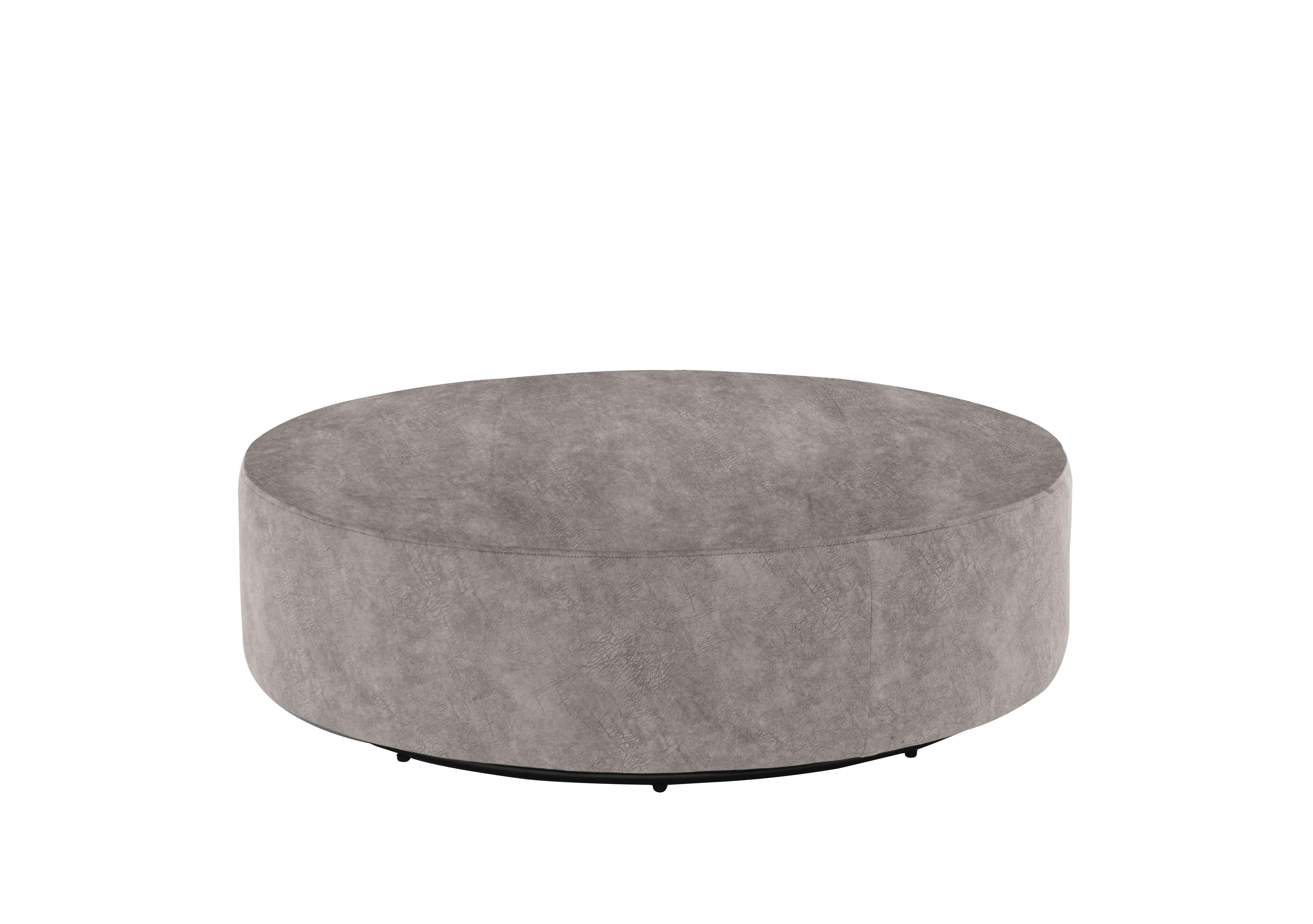 Oh So Glam Mariah Fabric Twister Footstool in Dapple Silver on Furniture Village
