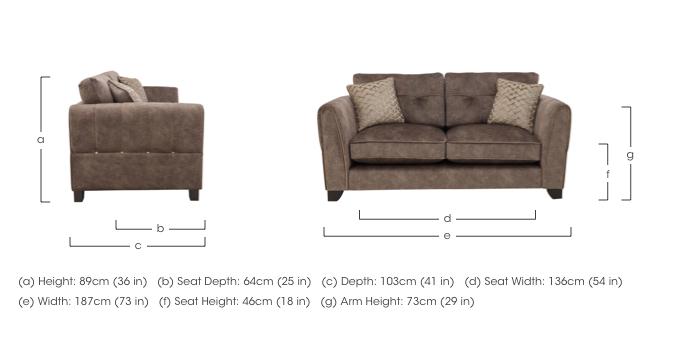 Mariah 2 Seater Fabric Classic Back Sofa in  on Furniture Village