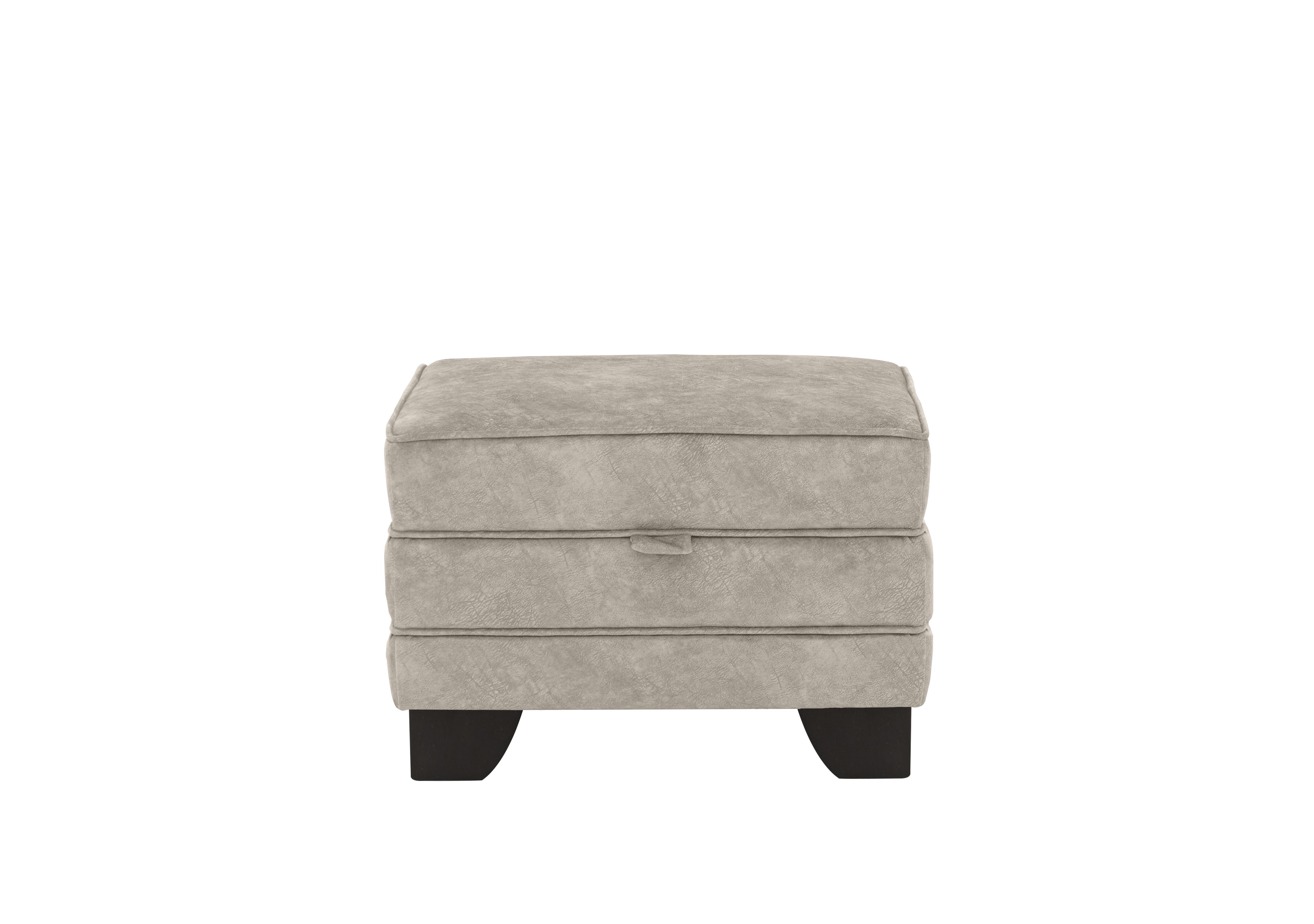 Mariah Small Fabric Storage Footstool in Dapple Cream on Furniture Village