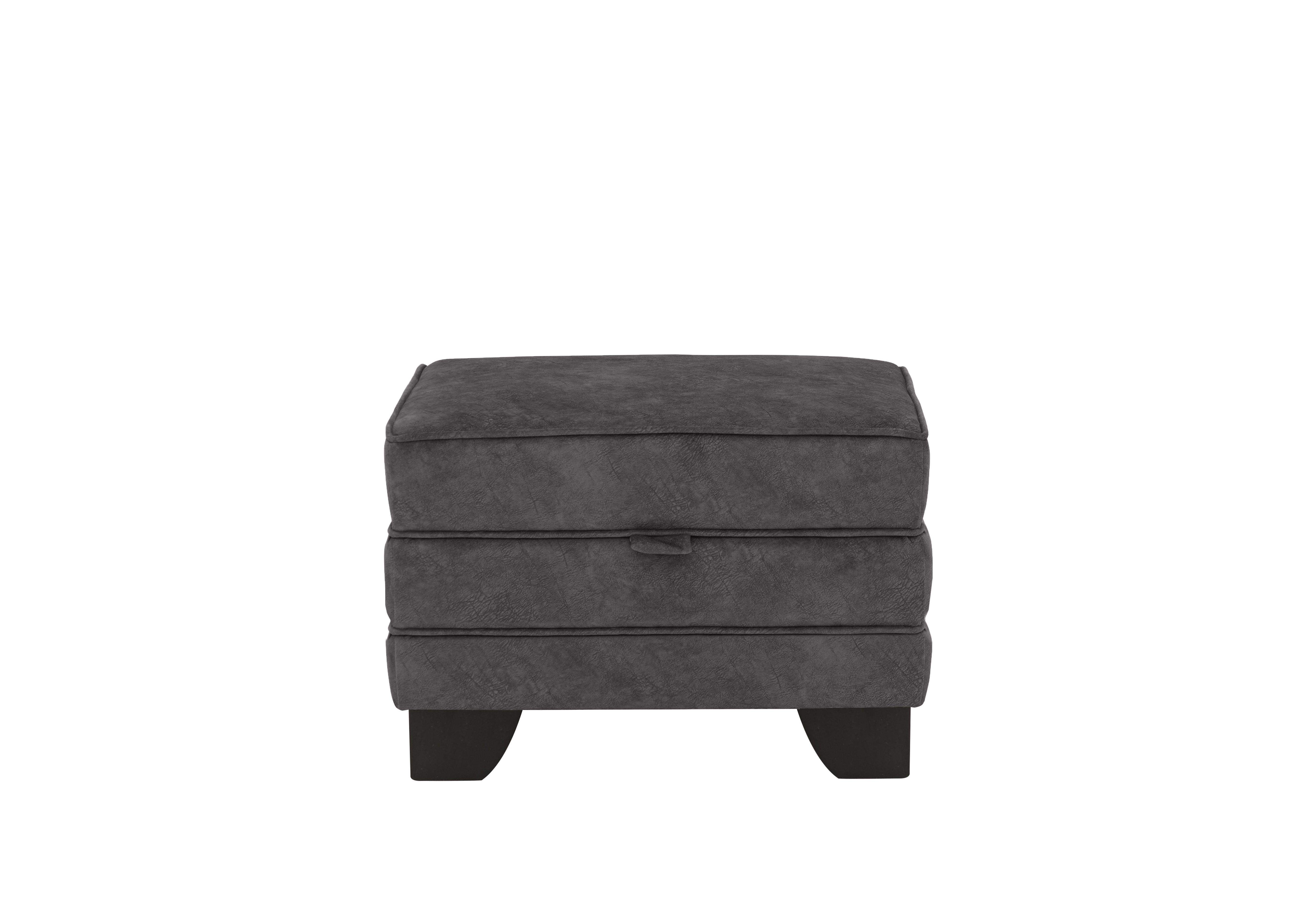 Oh So Glam Mariah Small Fabric Storage Footstool in Dapple Moleskin on Furniture Village