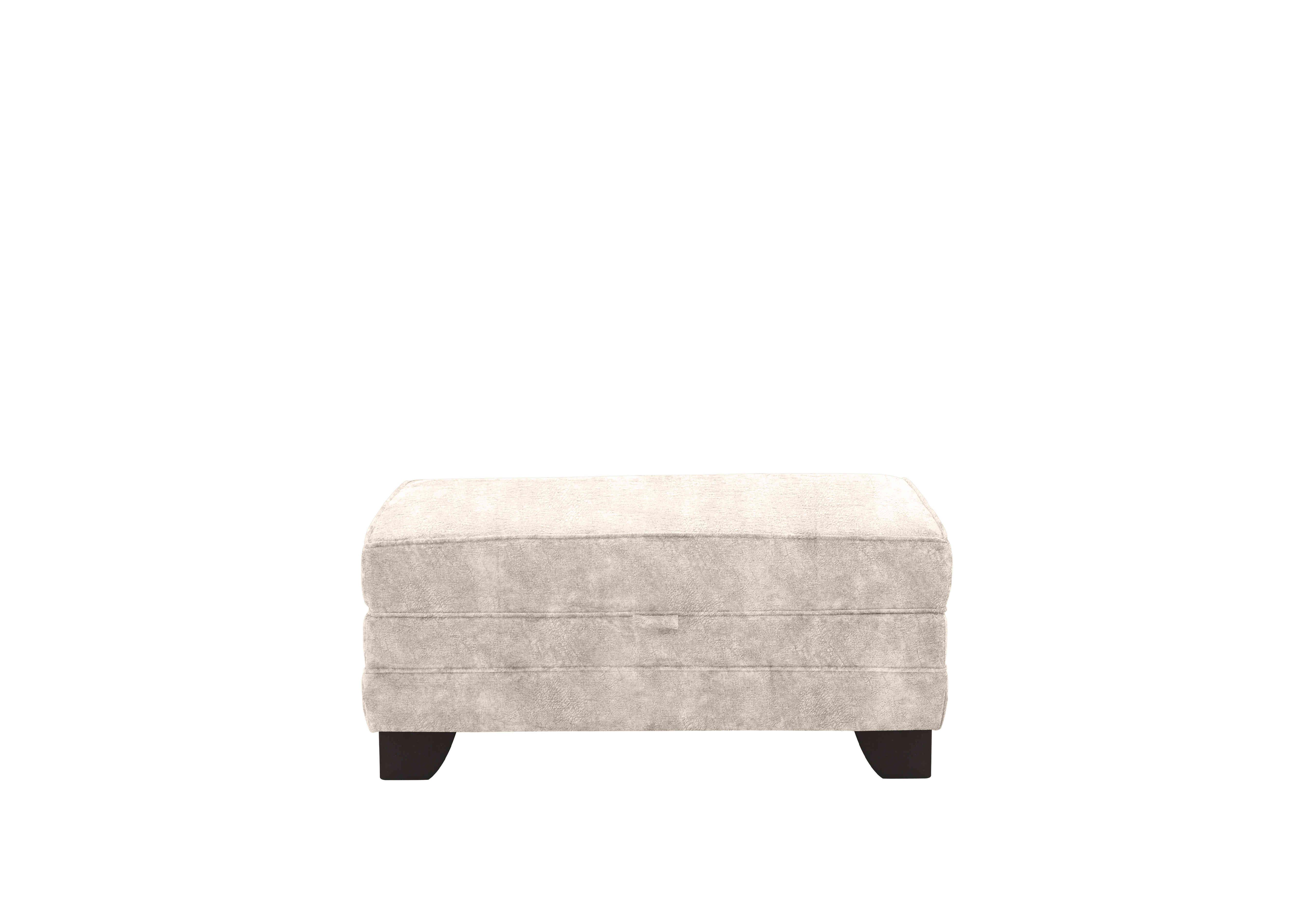 Mariah Fabric Storage Footstool in Dapple Ivory on Furniture Village