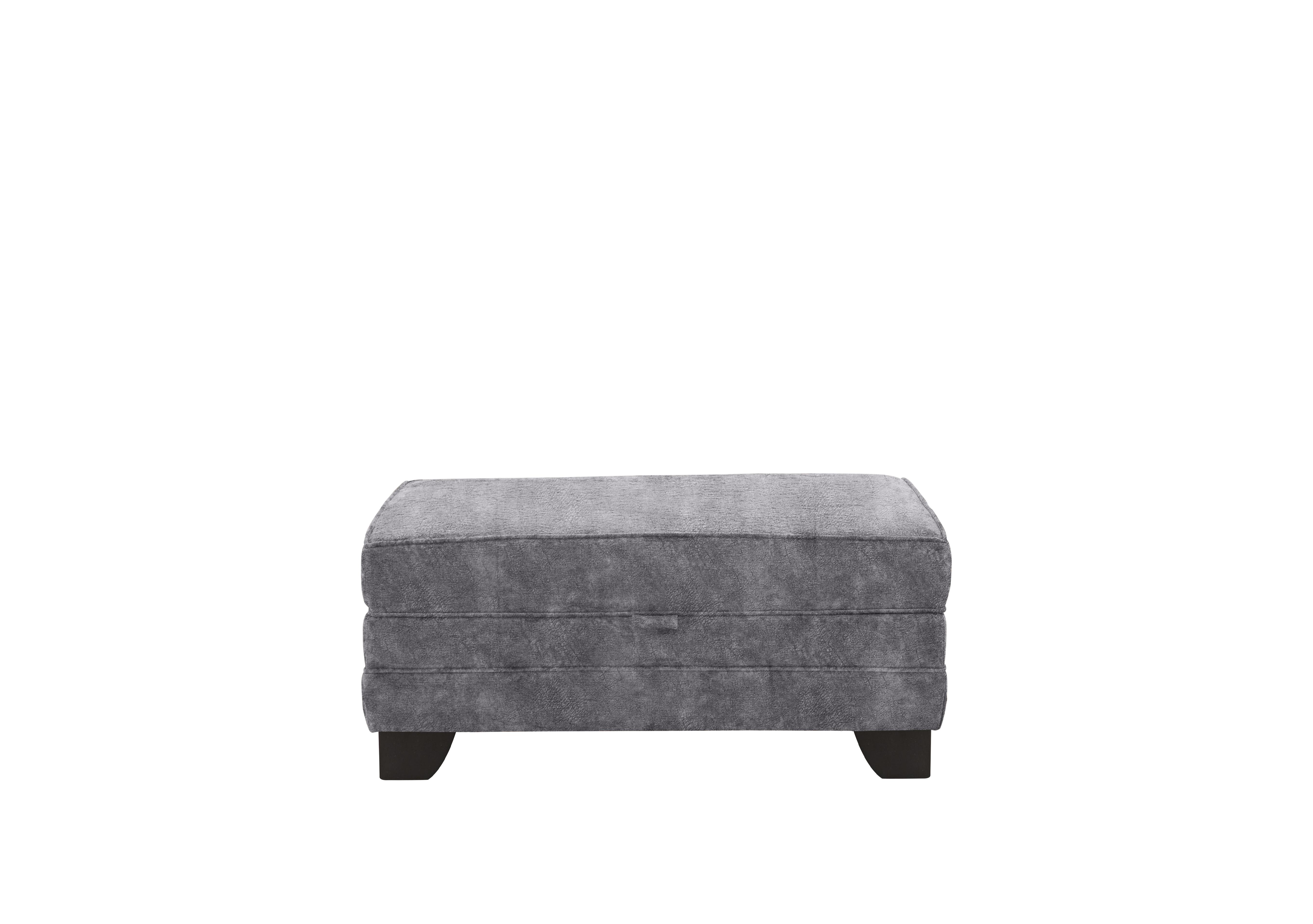 Oh So Glam Mariah Fabric Storage Footstool in Dapple Silver on Furniture Village