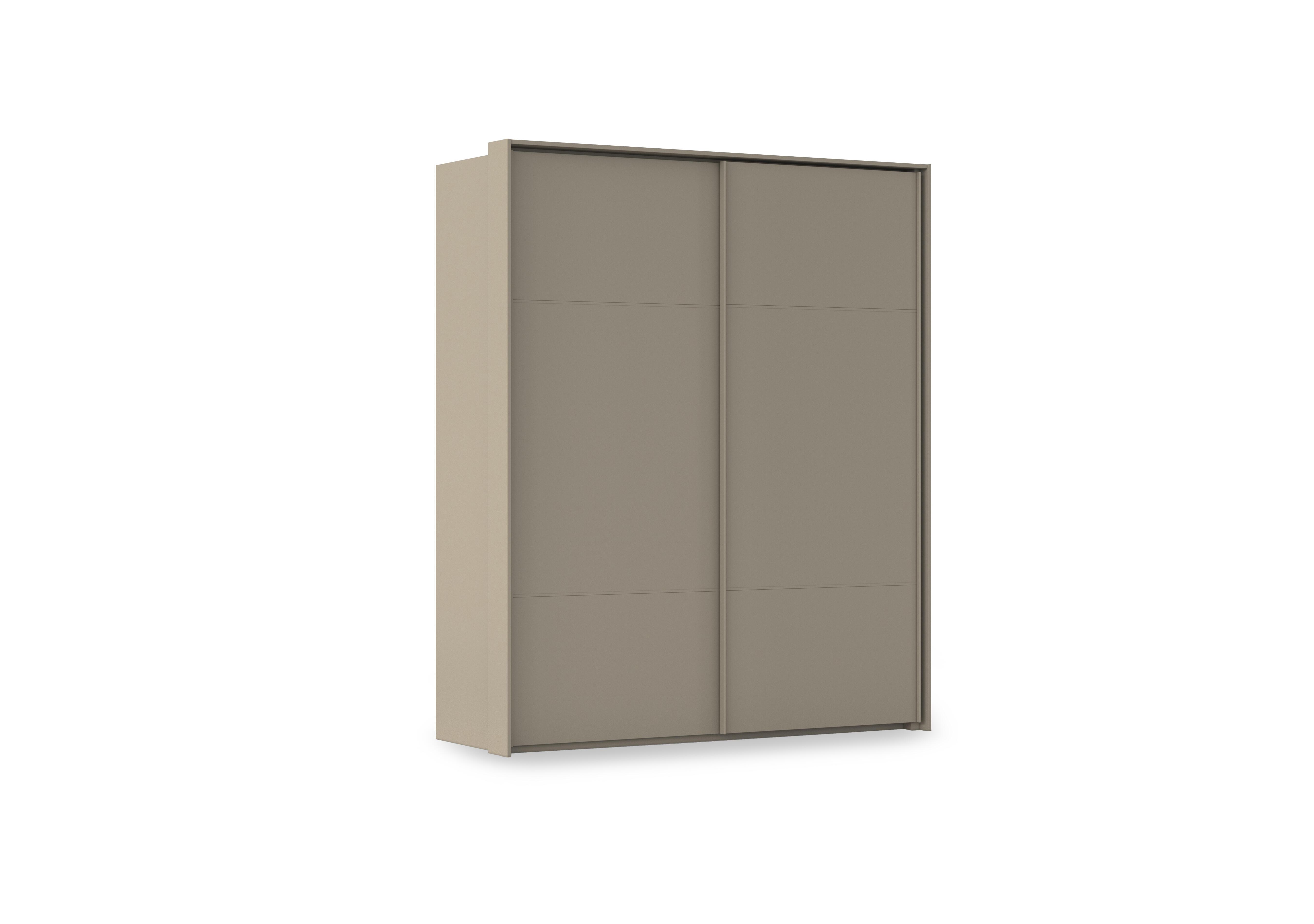 Haven 190cm 2 Door Slider Wardrobe with Décor Doors in Afd4l Fango Fango Front on Furniture Village