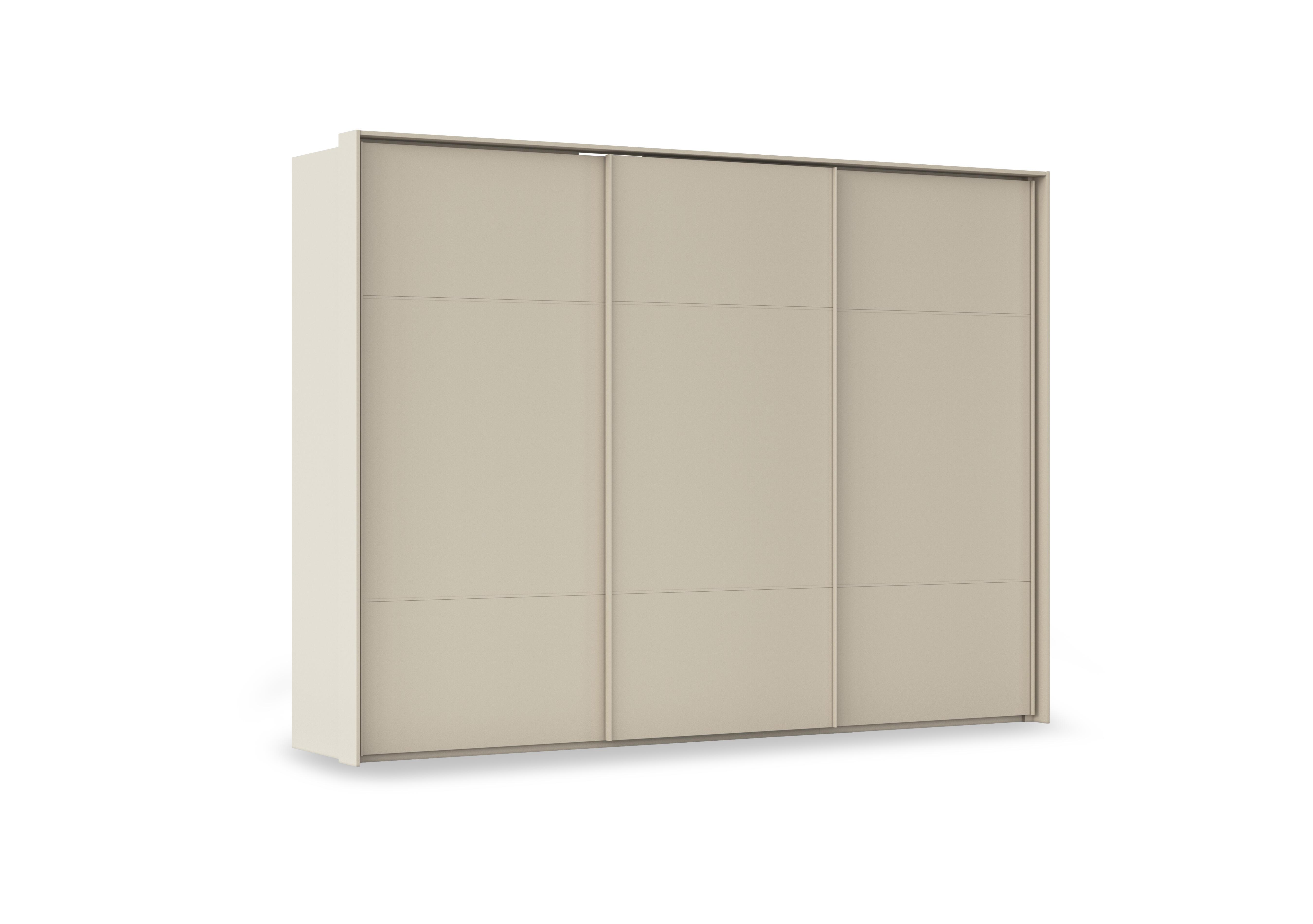 Haven 310cm 3 Door Slider Wardrobe with D&eacute;cor Doors in Acd3l  Champagne Champagne Frn on Furniture Village
