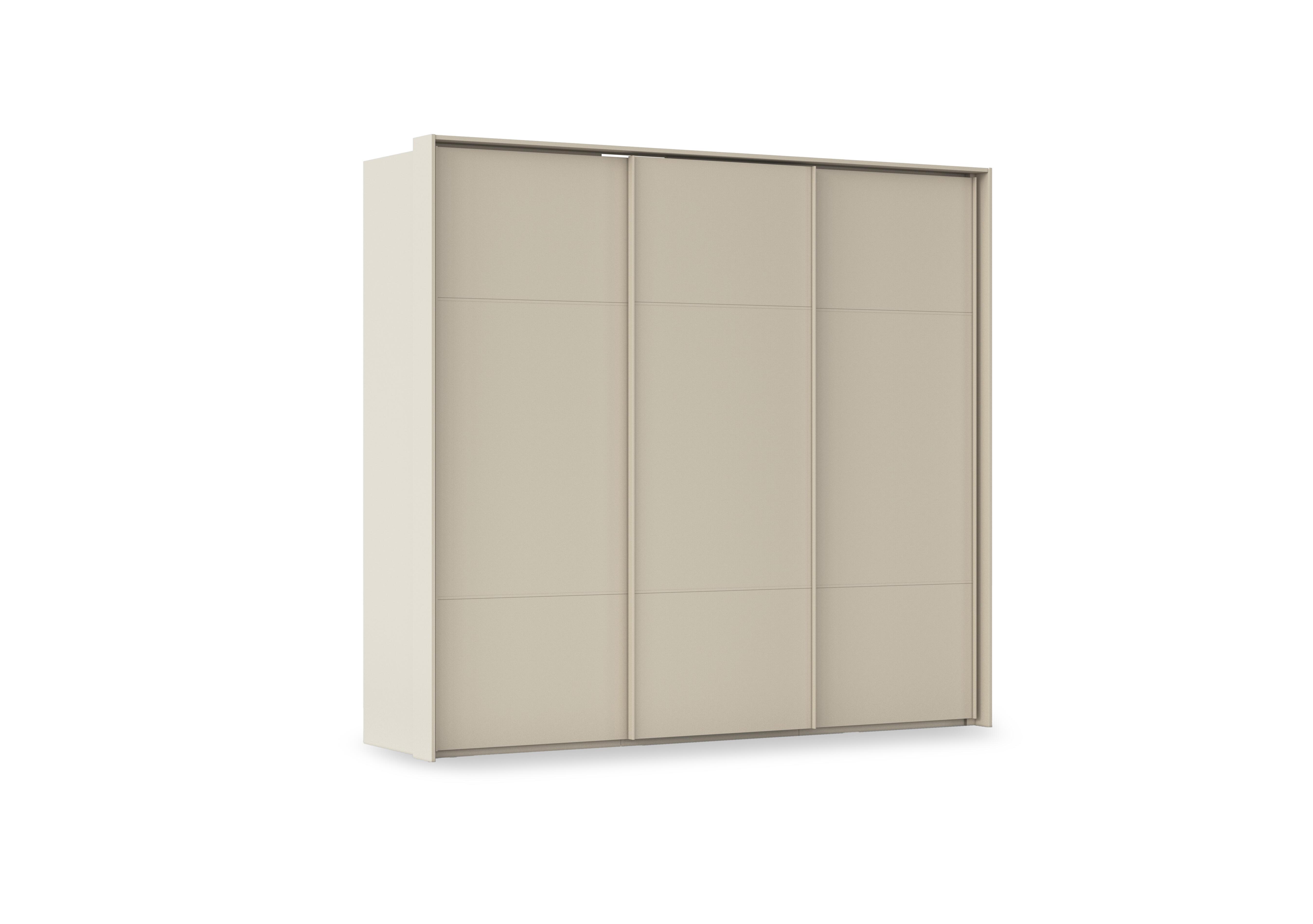 Haven 250cm 3 Door Slider Wardrobe with D&eacute;cor Doors in Acd3l  Champagne Champagne Frn on Furniture Village