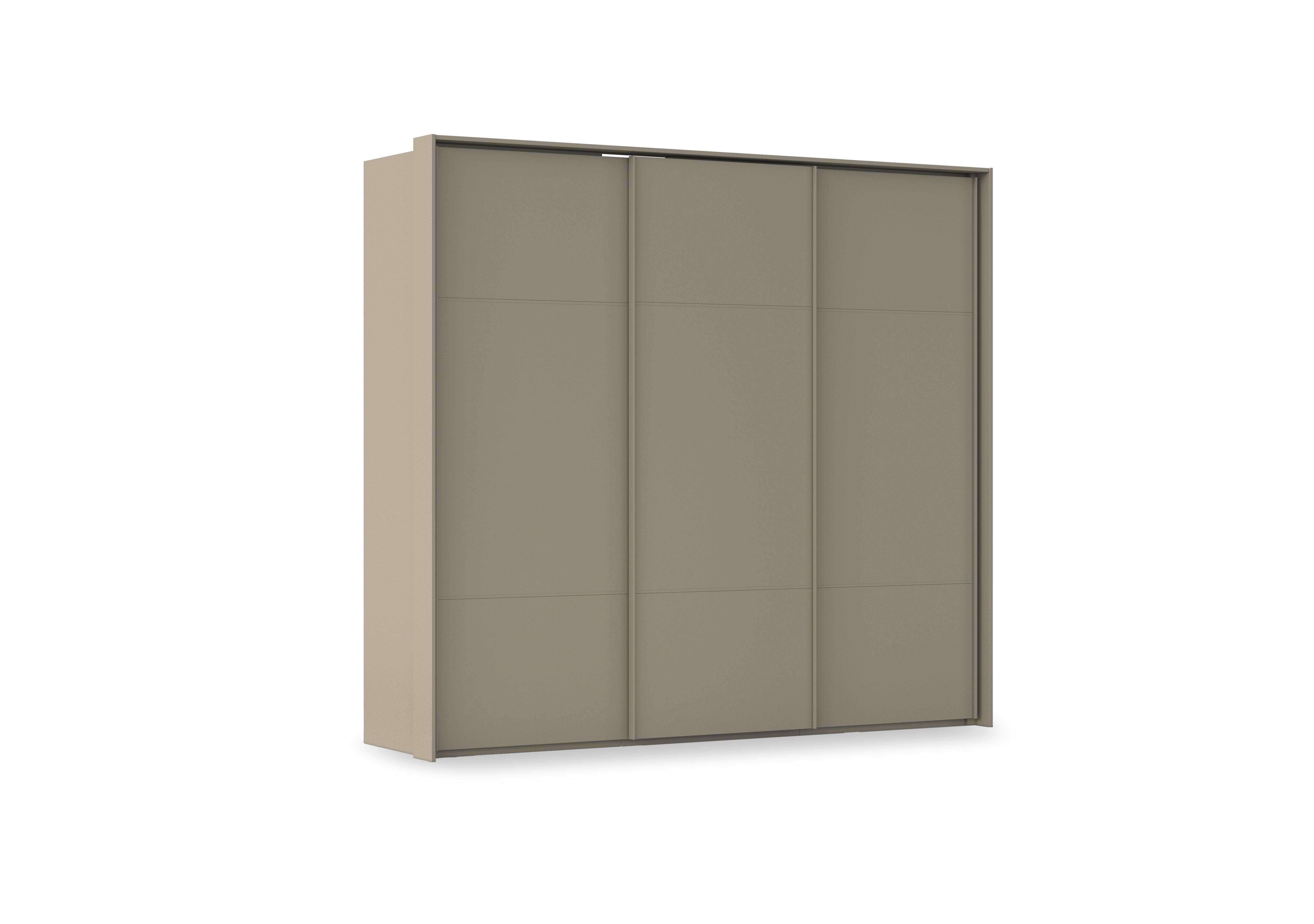 Haven 250cm 3 Door Slider Wardrobe with Décor Doors in Afd4l Fango Fango Front on Furniture Village