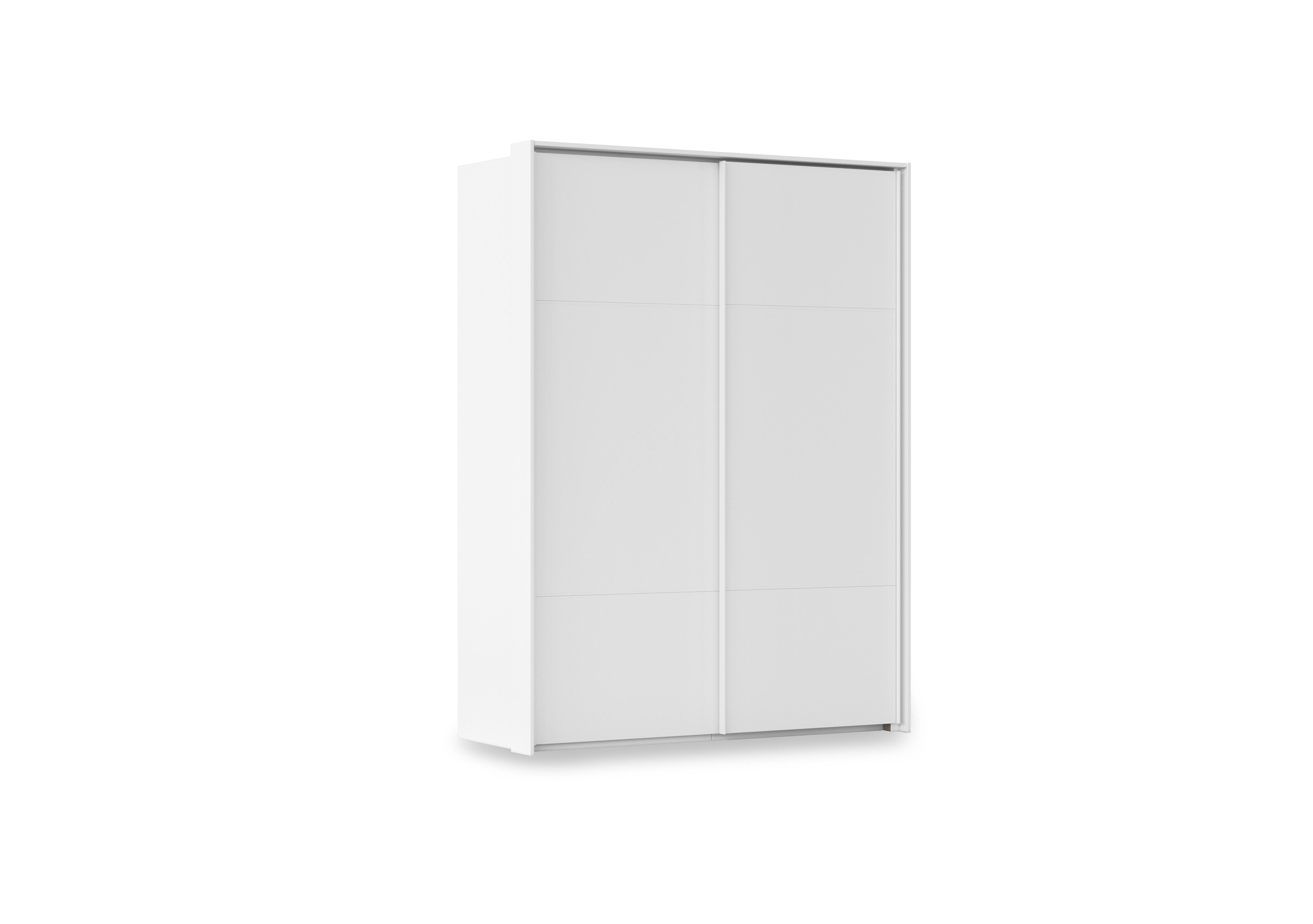 Haven 170cm 2 Door Slider Wardrobe with D&eacute;cor Doors in Awd1l Alpine White White Front on Furniture Village