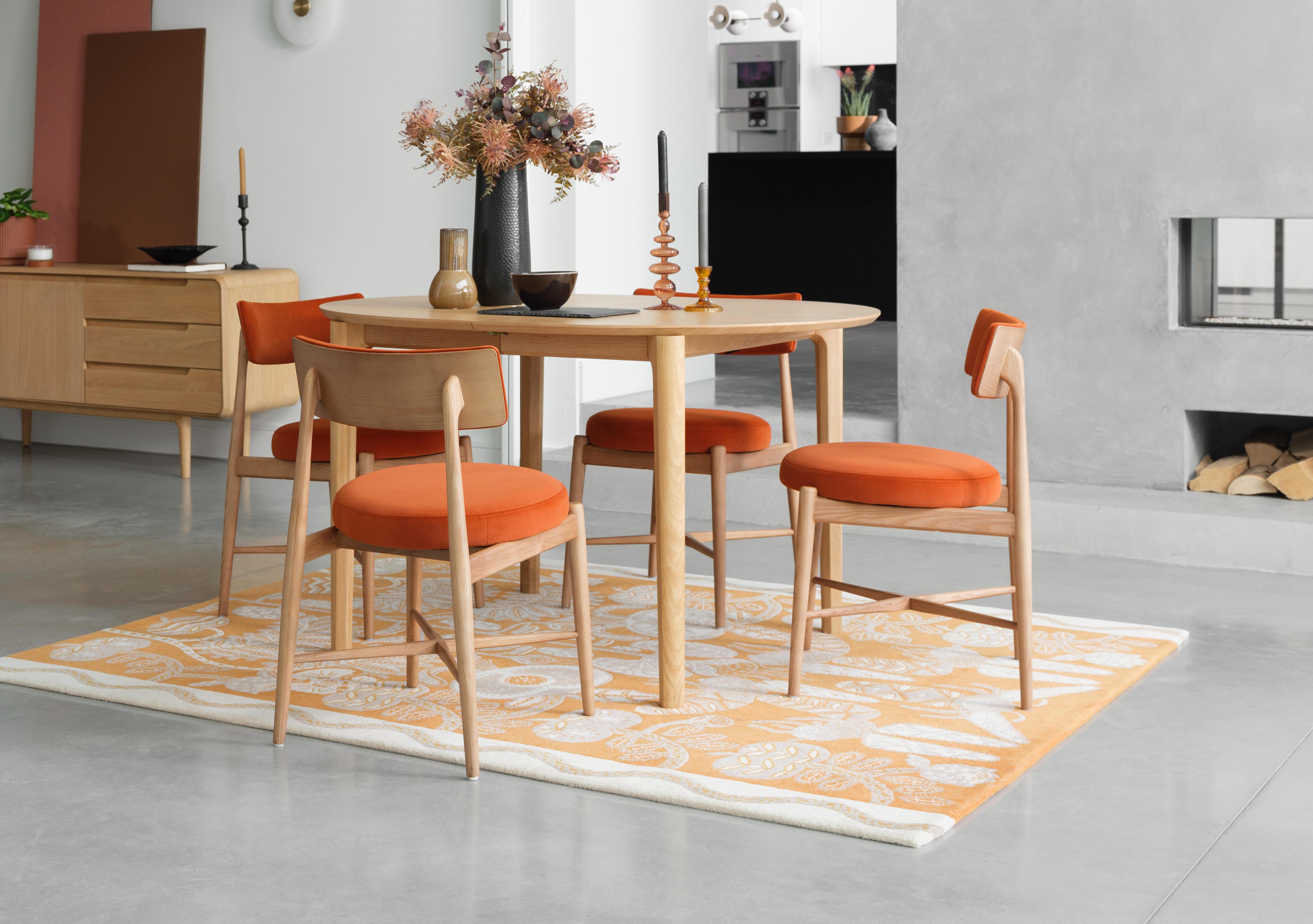 Winchester Oval Extending Dining Table with 4 Dining Chairs in  on Furniture Village