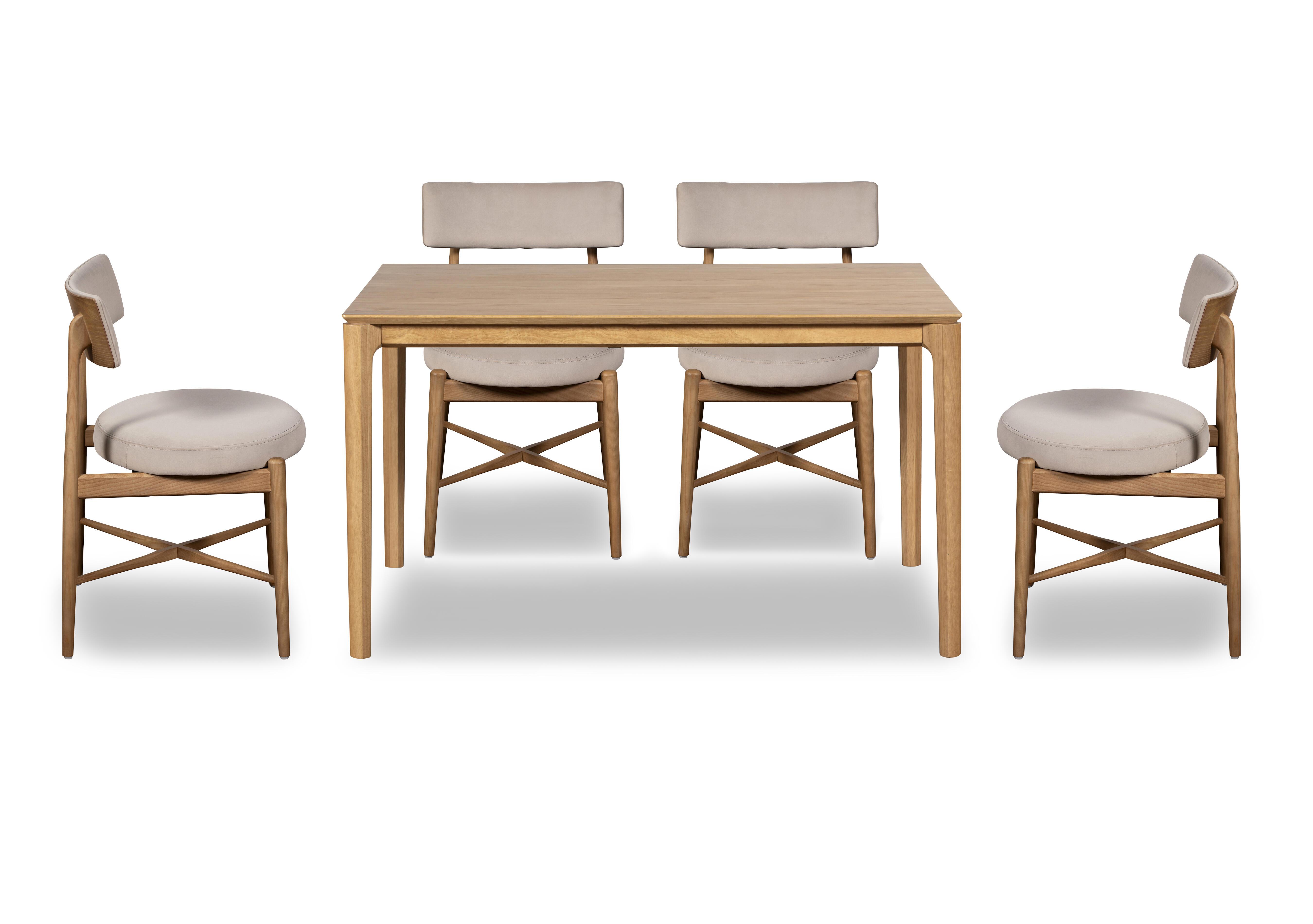 Winchester Rectangular Extending Dining Table 4 Dining Chairs in Grey on Furniture Village