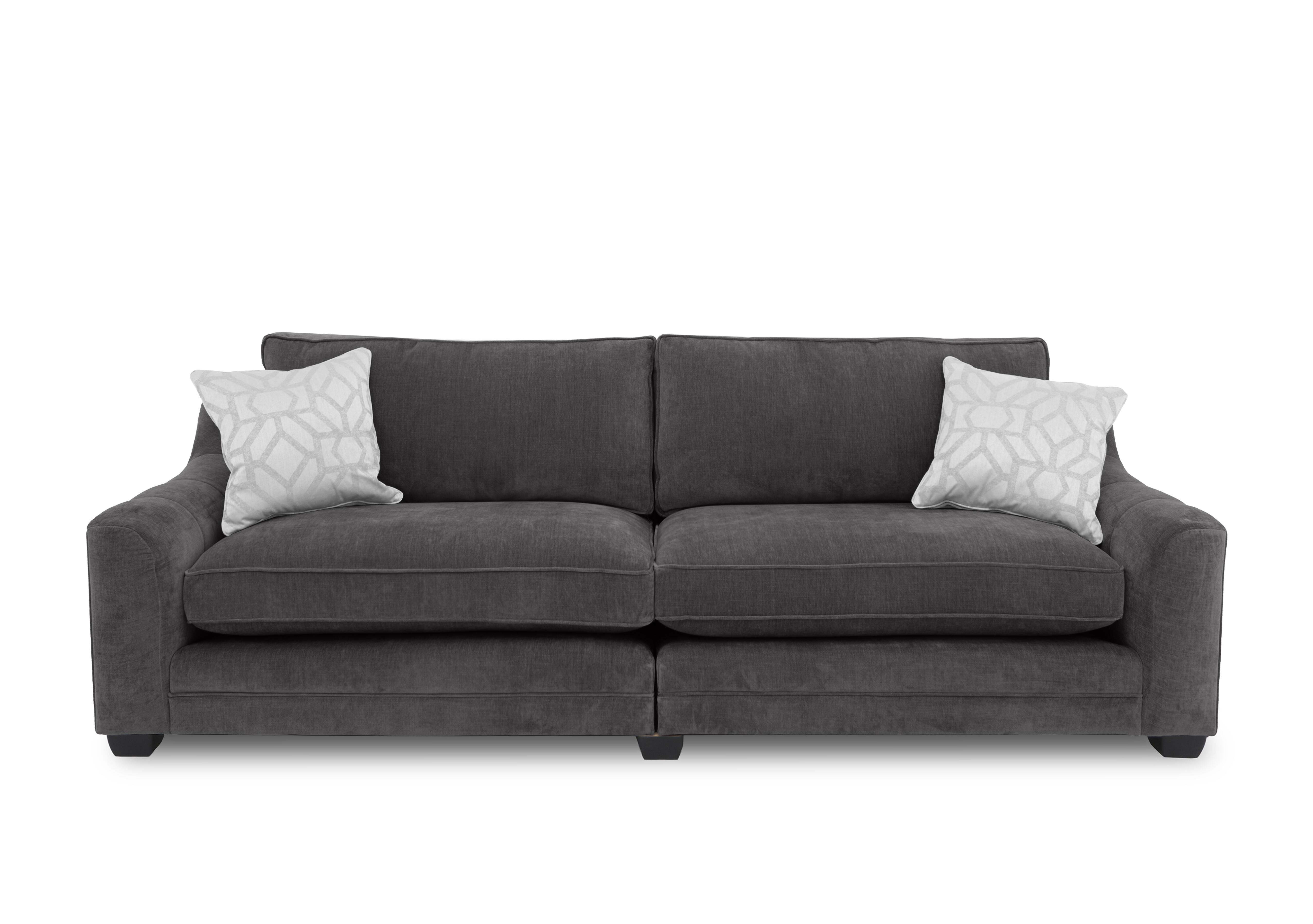 Regency 4 Seater Split Frame Sofa in Aston Steel Eby on Furniture Village