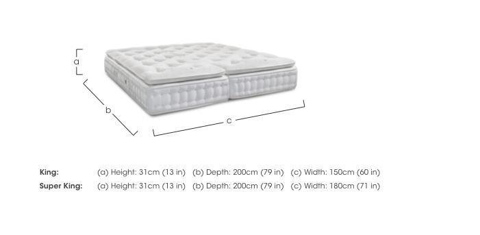 Bespoke Opal Zip and Link Pillowtop Mattress in  on Furniture Village